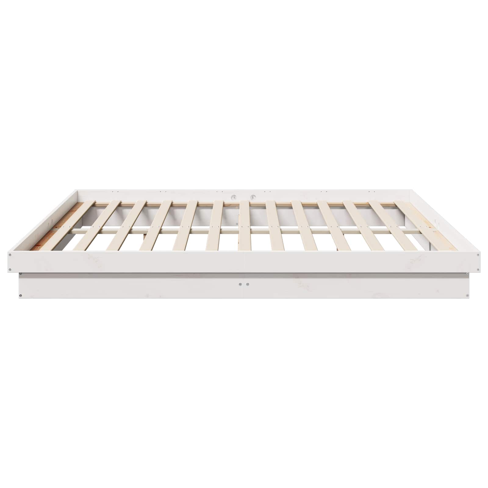 Bedframe Wit 200 x 200 cm Massief grenenhout is nu te koop bij PeponiXL, paradijselijk wonen!