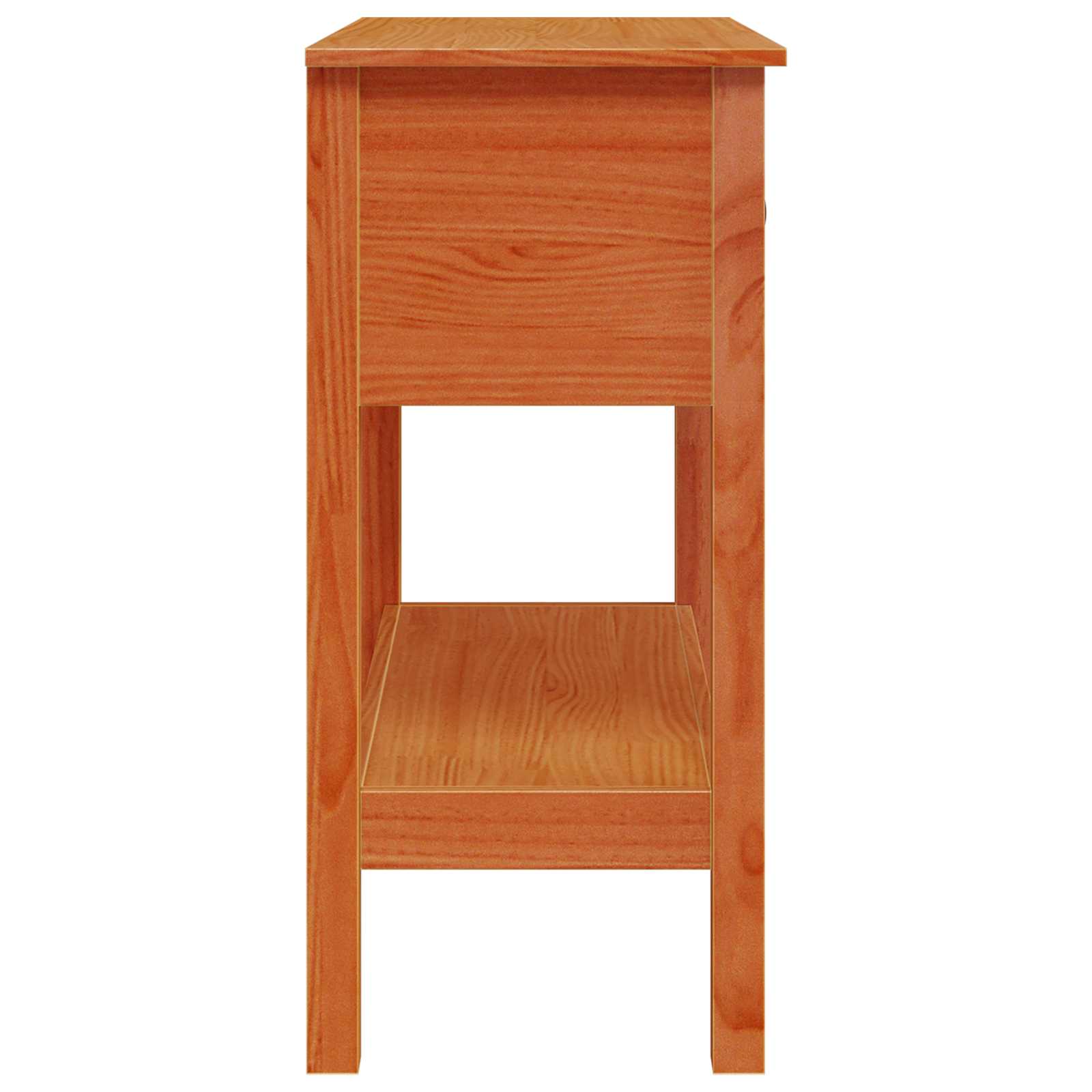 Wandtafel met lade Wasbruin 75 x 35 x 75 cm Massief Grenen Hout is nu te koop bij PeponiXL, paradijselijk wonen!