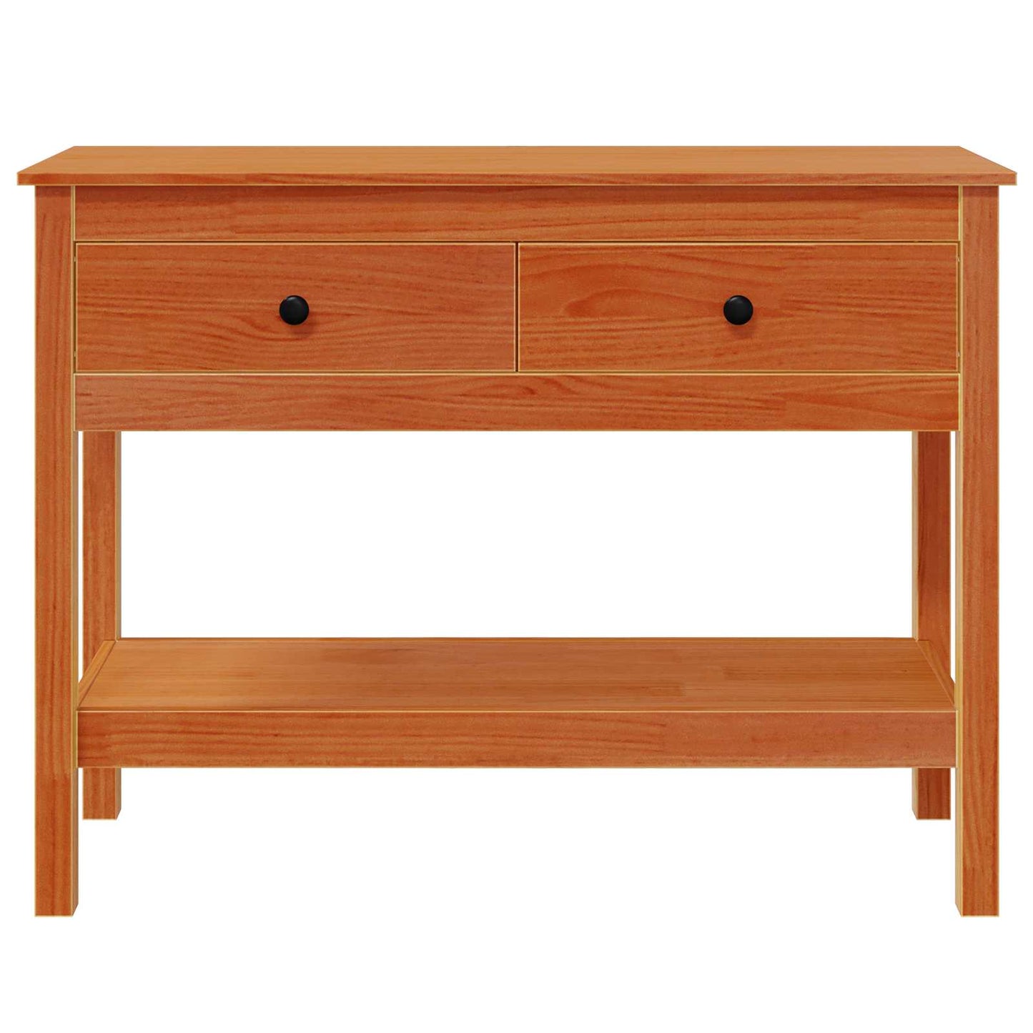 Wandtafel Wasbruin 100 x 35 x 75 cm Massief Grenen Hout is nu te koop bij PeponiXL, paradijselijk wonen!