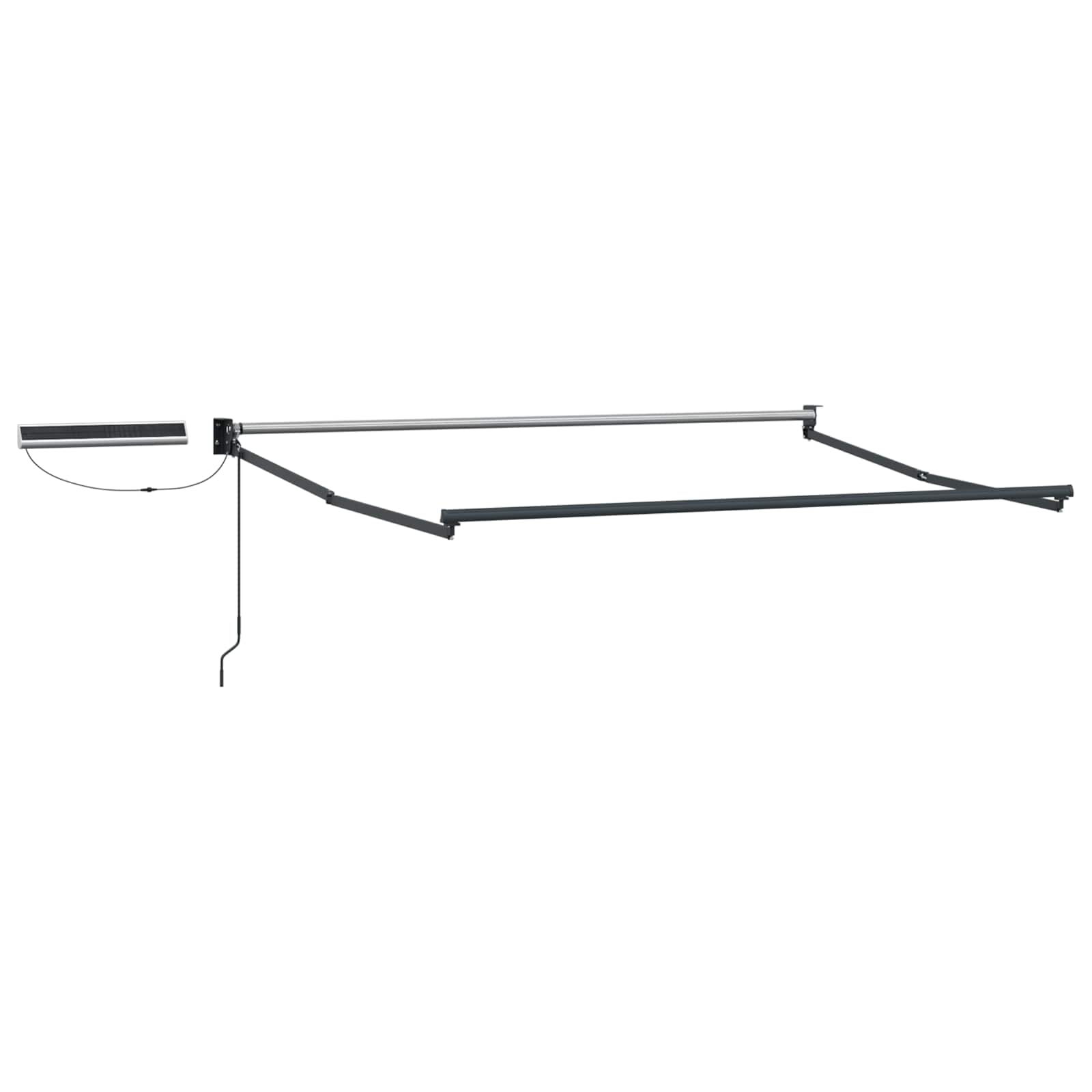 Elektrisch uitschuifbaar zonnescherm frame Antracietkleurig is nu te koop bij PeponiXL, paradijselijk wonen!