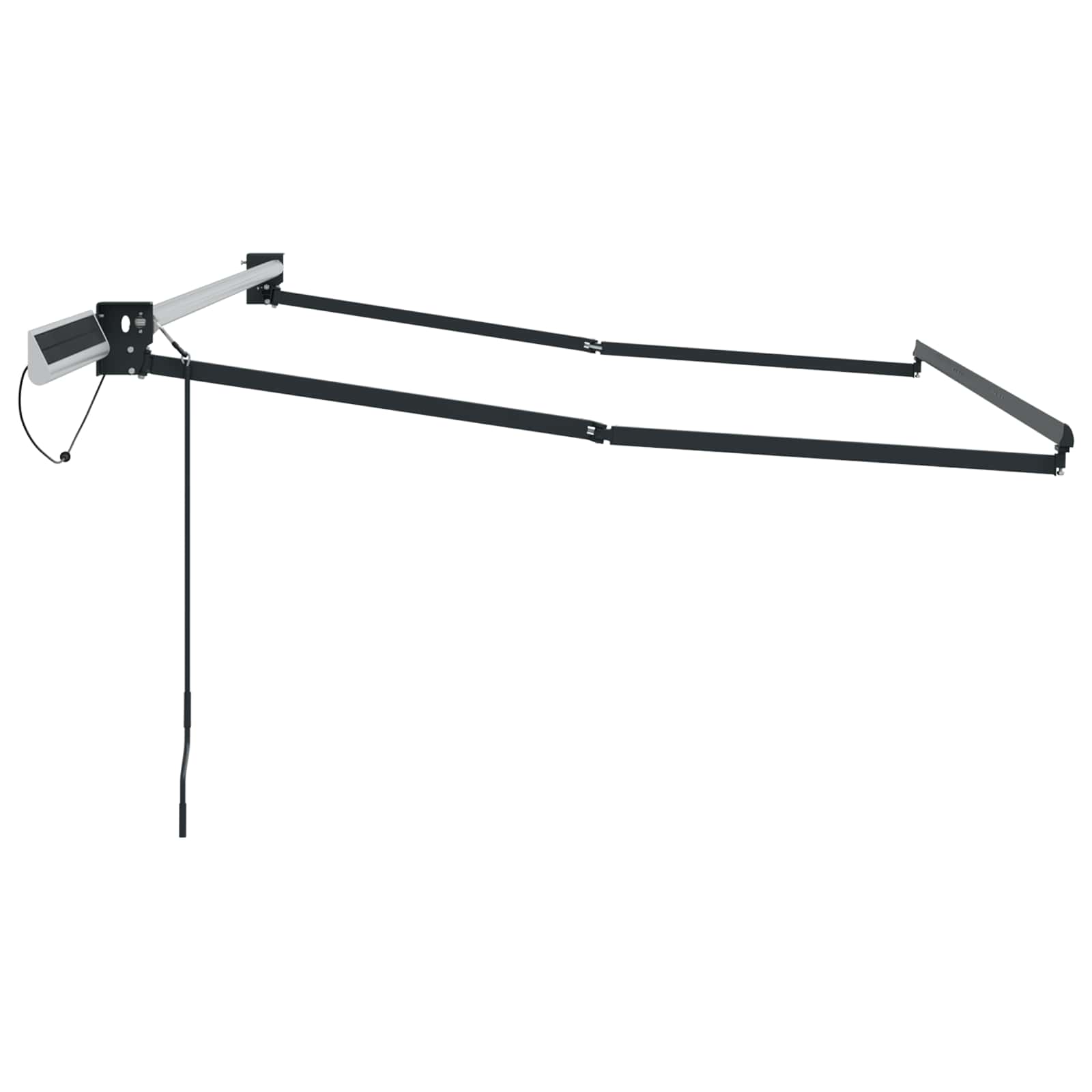 Elektrisch uitschuifbaar zonnescherm frame Antracietkleurig is nu te koop bij PeponiXL, paradijselijk wonen!