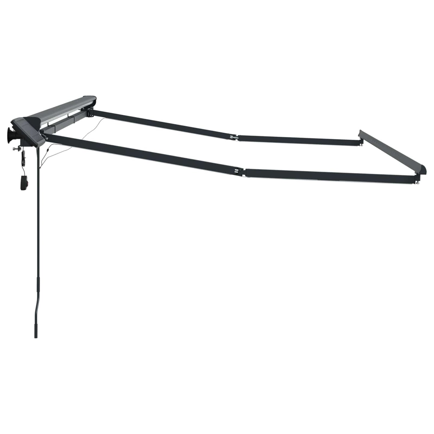 Handmatige Luifelhouder met LED's Antraciet 3,5 x 2,5 m is nu te koop bij PeponiXL, paradijselijk wonen!