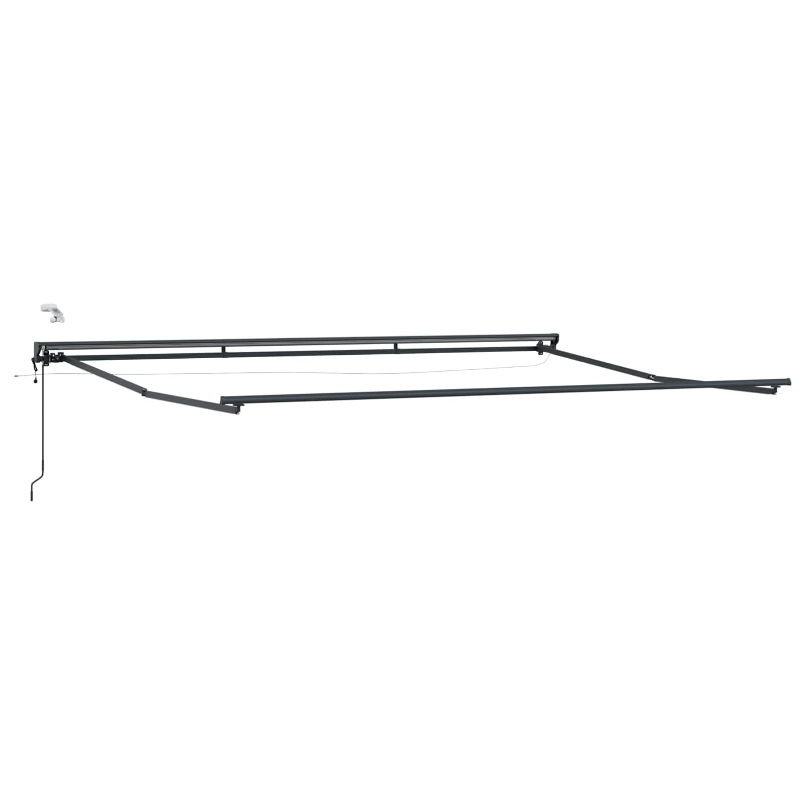 Elektrisch Zonnescherm Frame met LED's Antraciet 4 × 3 m is nu te koop bij PeponiXL, paradijselijk wonen!