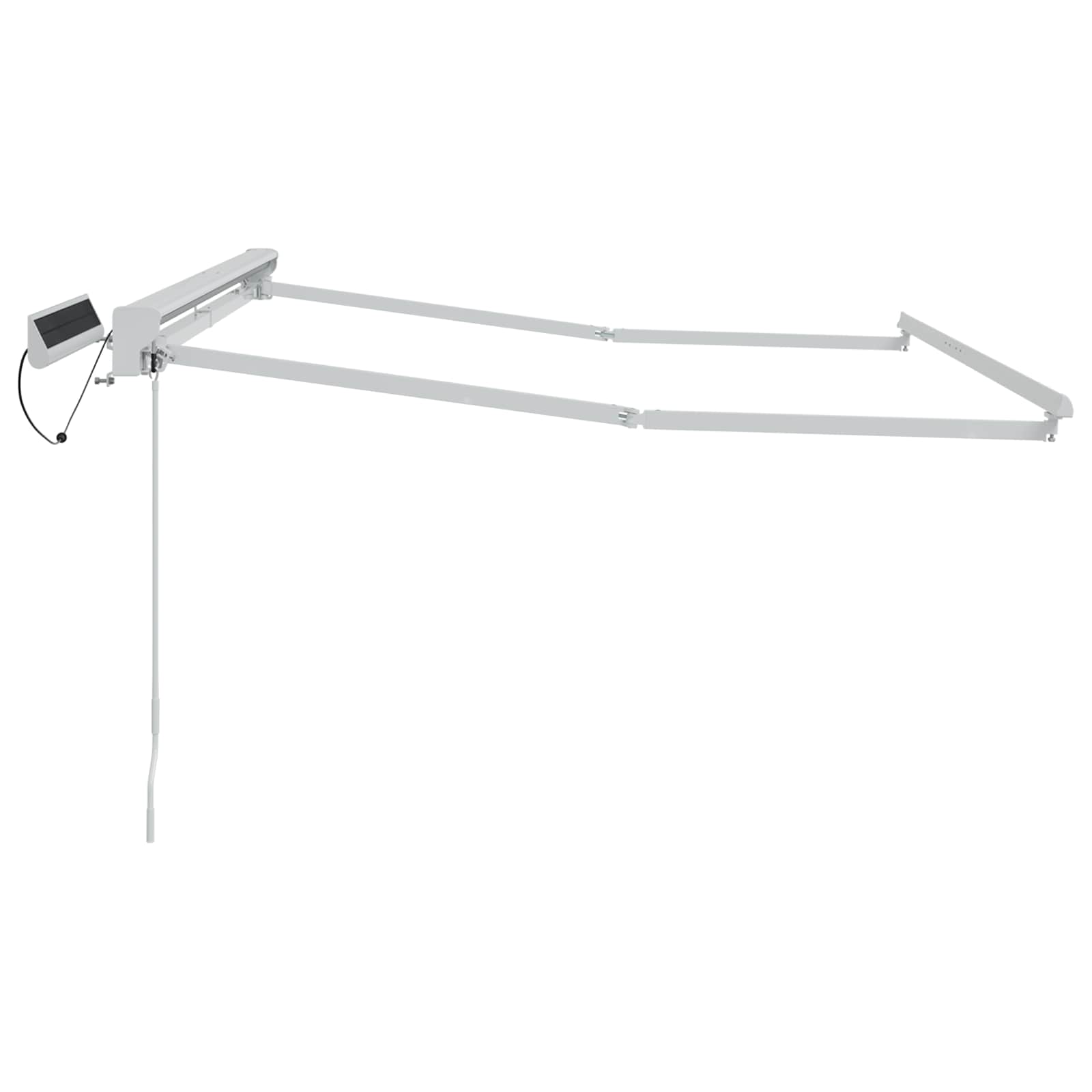 Elektrisch uitschuifbaar zonnescherm frame Wit 3 x 2 m Staal is nu te koop bij PeponiXL, paradijselijk wonen!