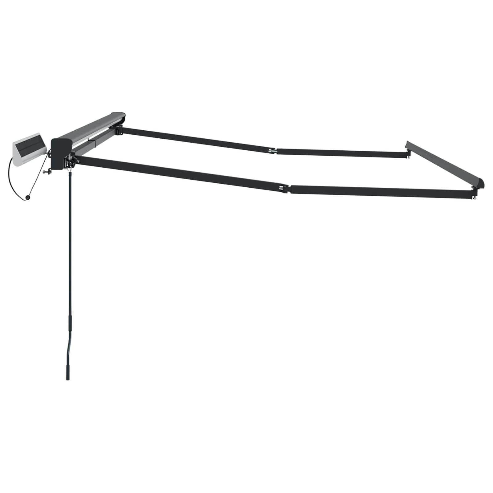 Elektrisch uitschuifbaar zonnescherm frame Antraciet 3 x 2,5 m is nu te koop bij PeponiXL, paradijselijk wonen!