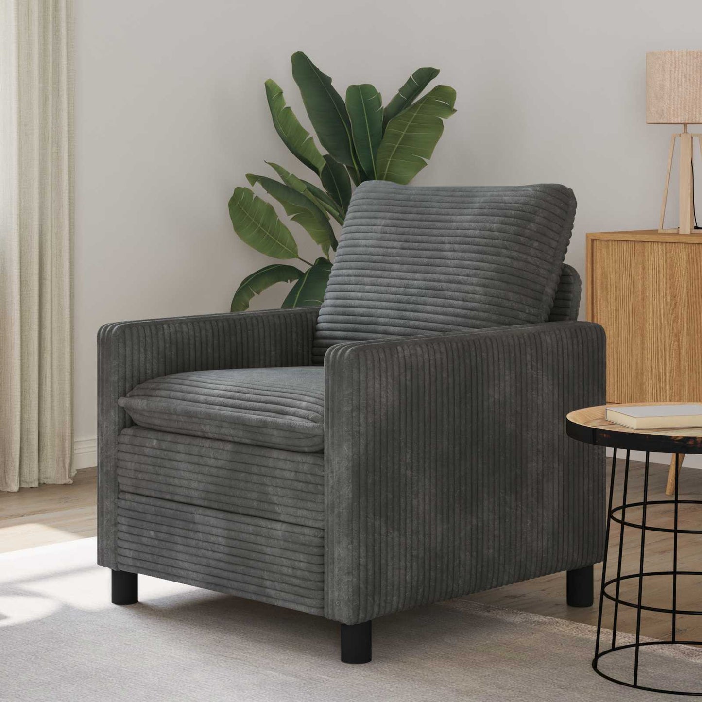 Bank Lichtgrijs 76 x 81 x 87,5 cm Polyester is nu te koop bij PeponiXL, paradijselijk wonen!