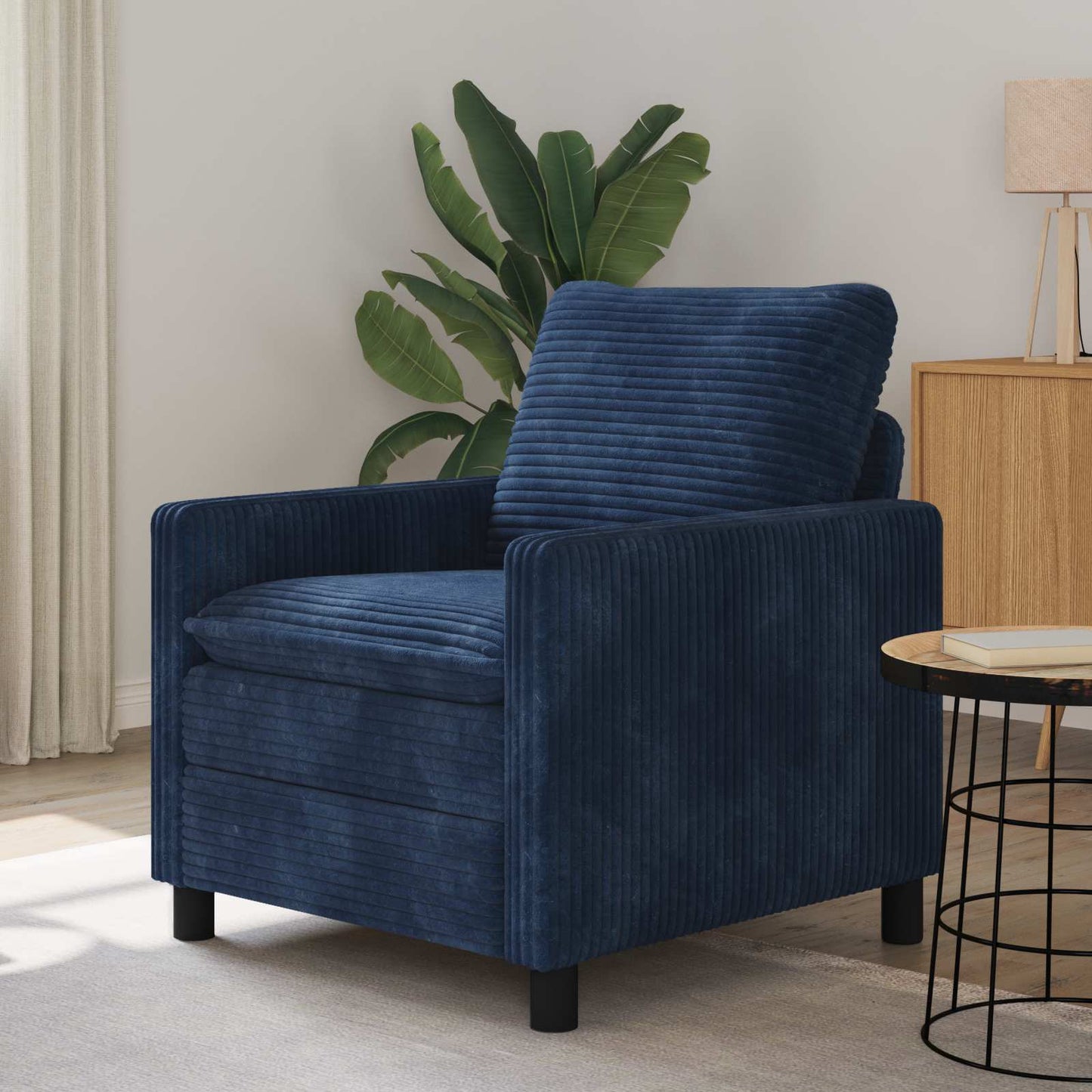 Bank Marineblauw 76 x 81 x 87,5 cm Polyester is nu te koop bij PeponiXL, paradijselijk wonen!