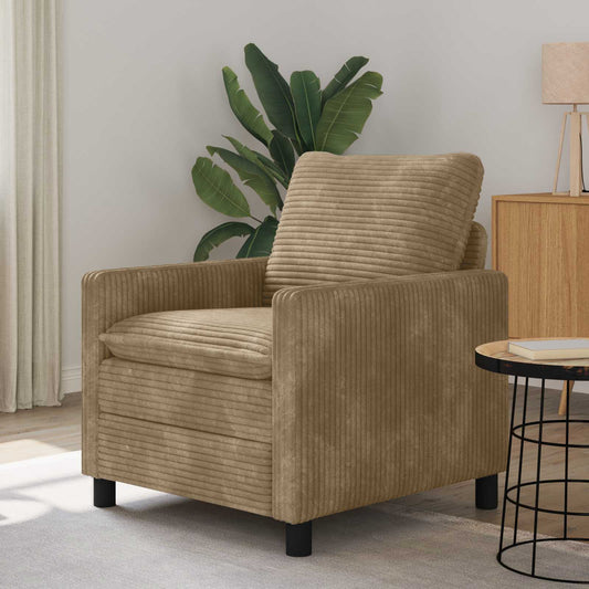 Bank Taupe 76 x 81 x 87,5 cm Polyester is nu te koop bij PeponiXL, paradijselijk wonen!