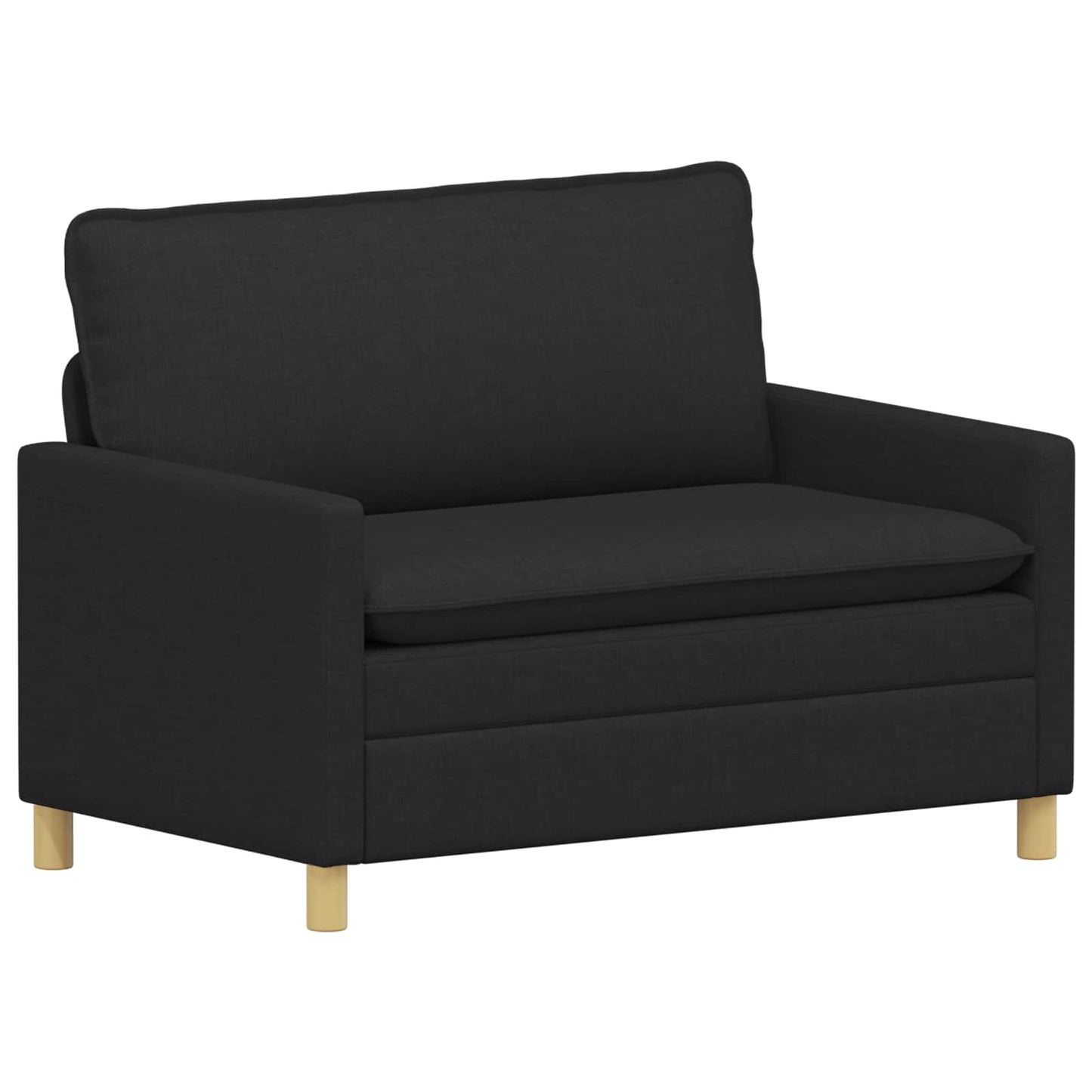 Bank Zwart 126 x 81 x 87,5 cm Stof is nu te koop bij PeponiXL, paradijselijk wonen!
