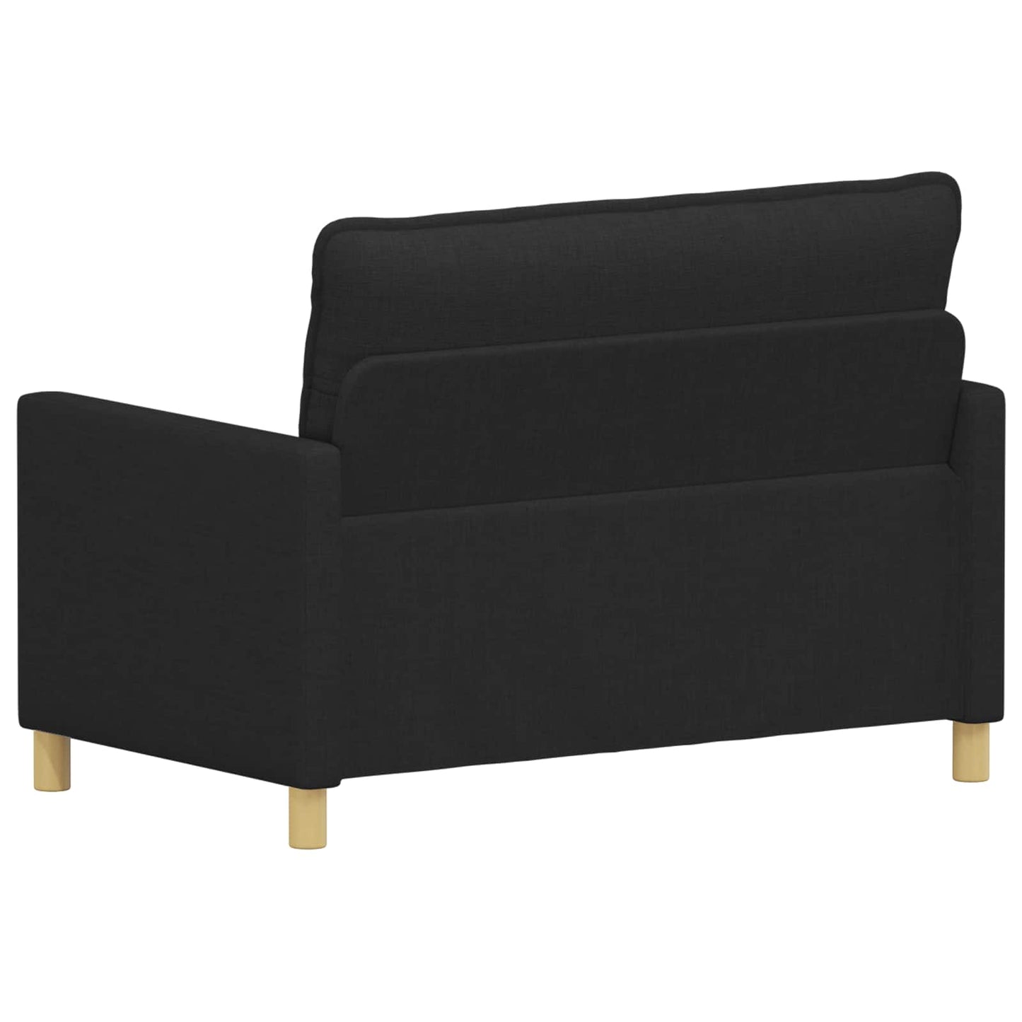 Bank Zwart 126 x 81 x 87,5 cm Stof is nu te koop bij PeponiXL, paradijselijk wonen!