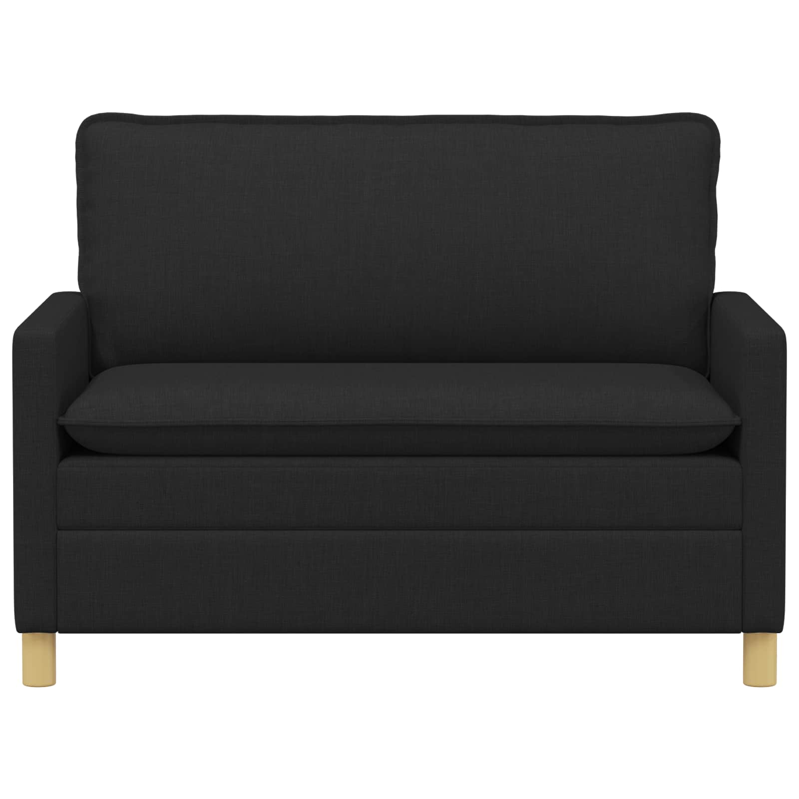 Bank Zwart 126 x 81 x 87,5 cm Stof is nu te koop bij PeponiXL, paradijselijk wonen!