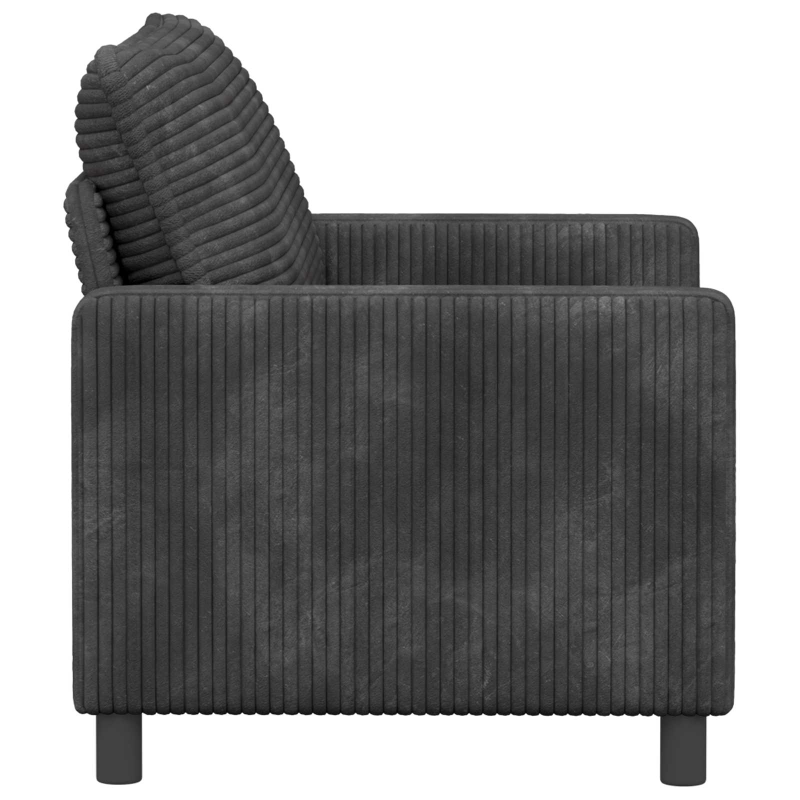Bank Donkergrijs 126 x 81 x 87,5 cm Polyester is nu te koop bij PeponiXL, paradijselijk wonen!