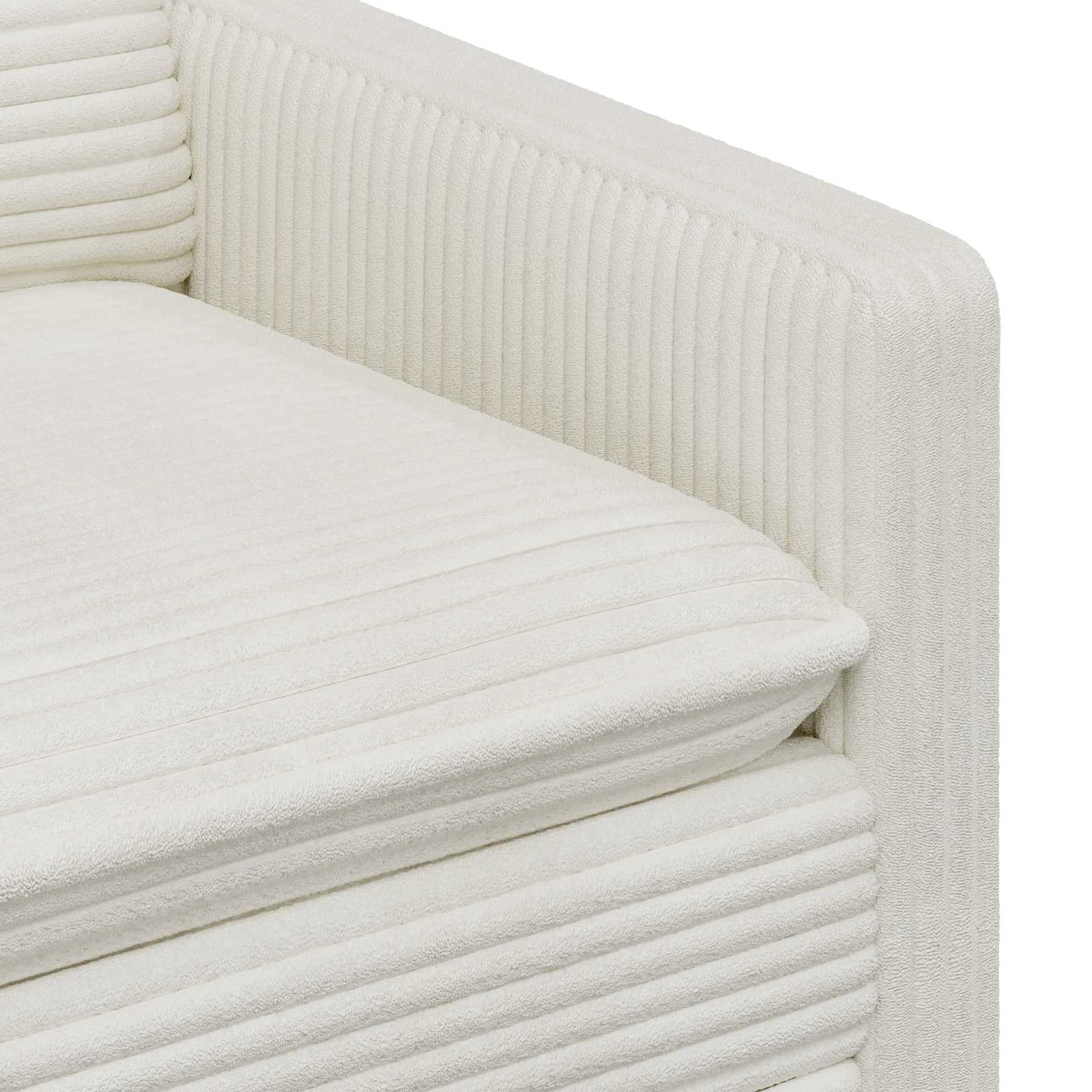 Bank Crèmekleurig 126 x 81 x 87,5 cm Polyester is nu te koop bij PeponiXL, paradijselijk wonen!