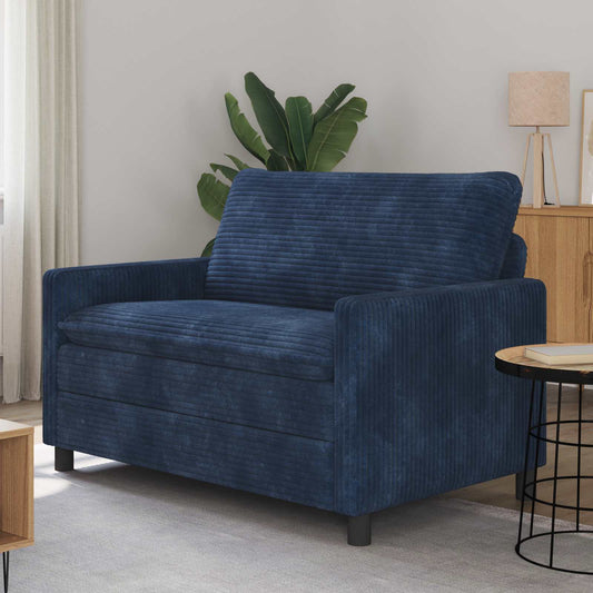 Bank Marineblauw 126 x 81 x 87,5 cm Polyester is nu te koop bij PeponiXL, paradijselijk wonen!