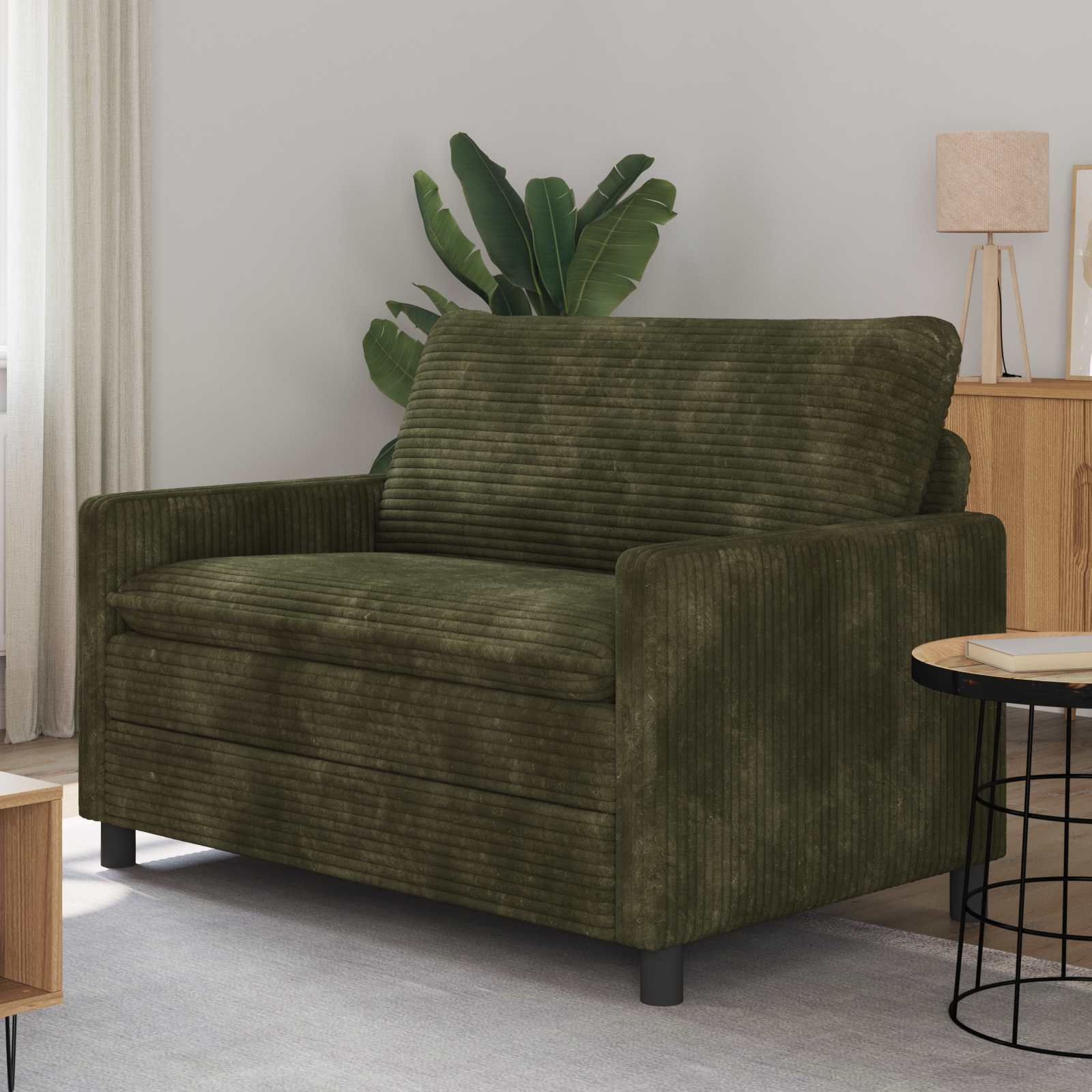 Bank Groen 126 x 81 x 87,5 cm Polyester is nu te koop bij PeponiXL, paradijselijk wonen!