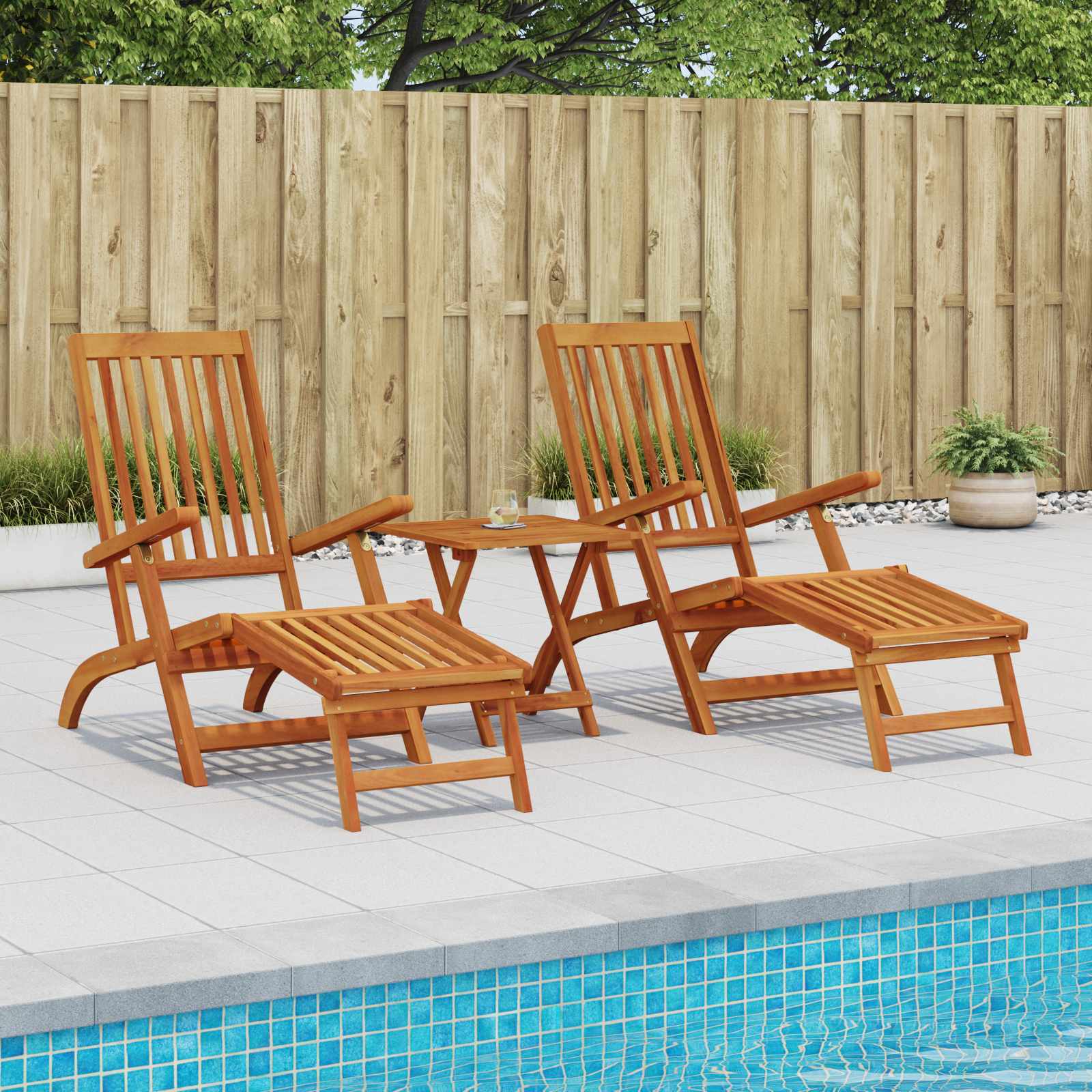 Ligstoelkentingen en opvouwbare zonnebader 2 pcs is nu te koop bij PeponiXL, paradijselijk wonen!