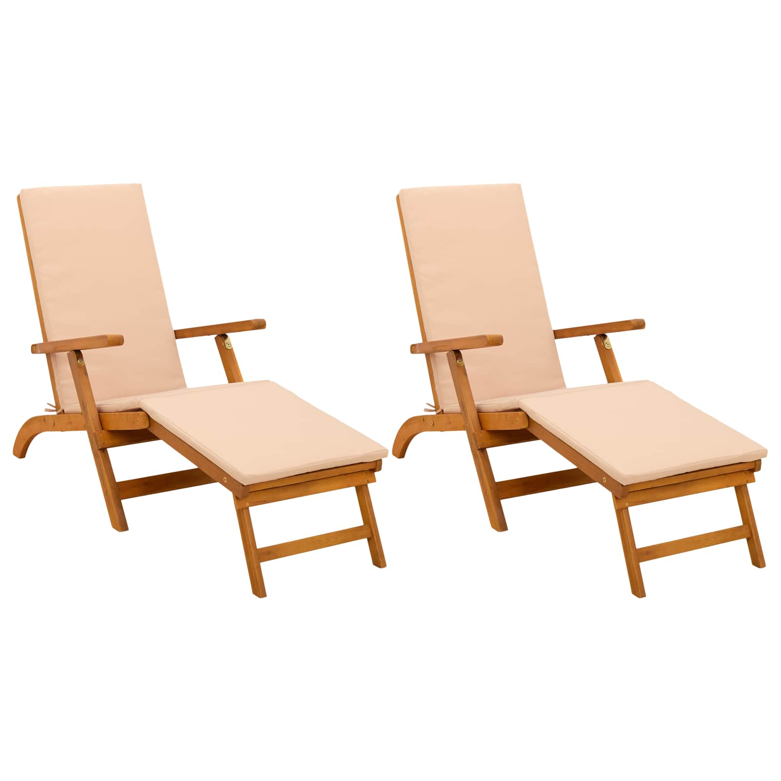 Ligstoelkentingen en opvouwbare zonnebader 2 pcs is nu te koop bij PeponiXL, paradijselijk wonen!