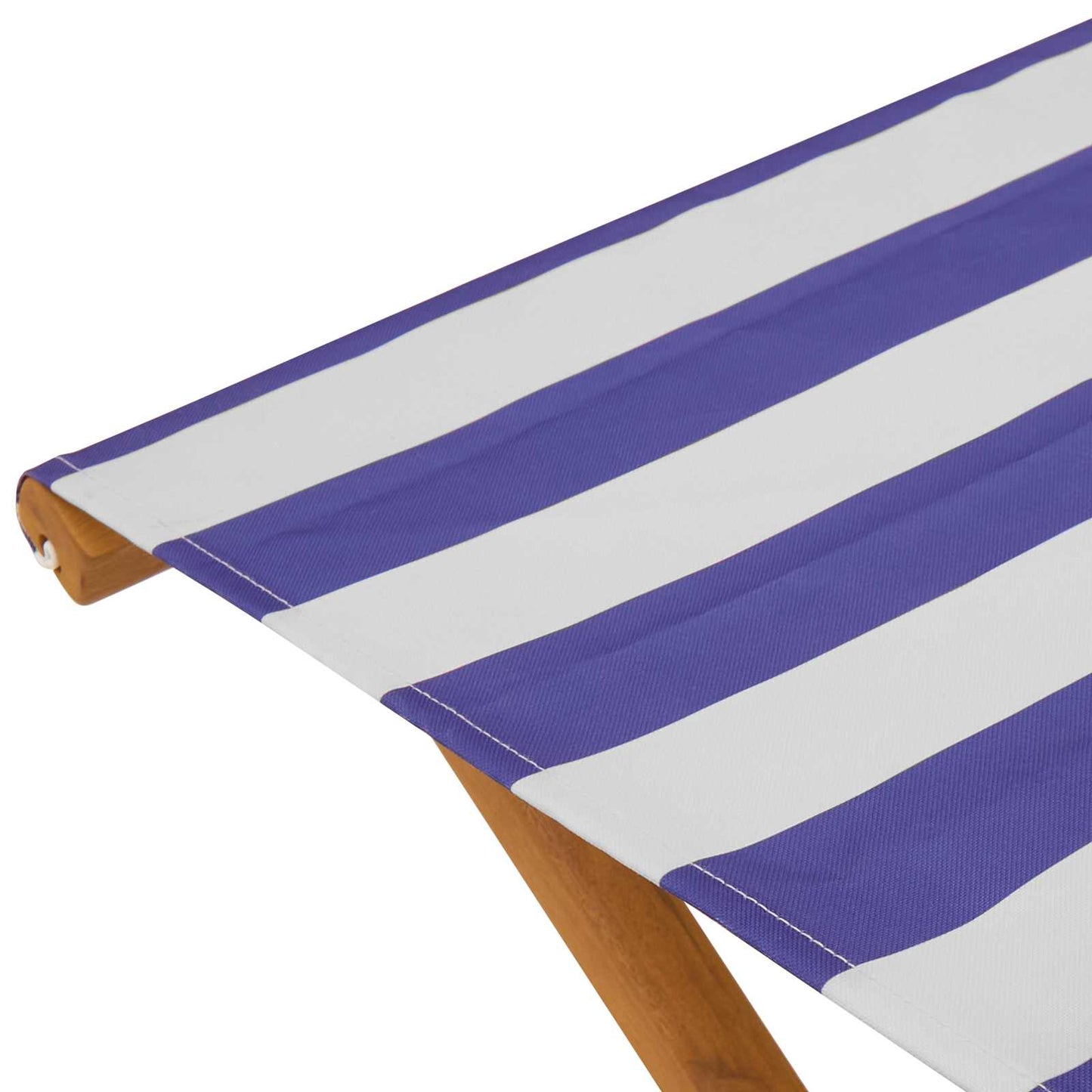 Ligstoel 2 pcs massief eucalyptushout Blauw en Wit