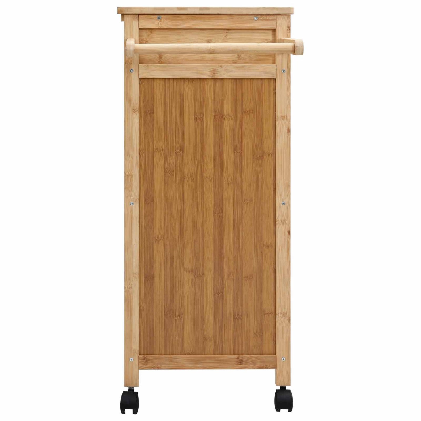 Keukentrolley met Wielen Naturel 90,5 x 36 x 86,5 cm Bamboe is nu te koop bij PeponiXL, paradijselijk wonen!