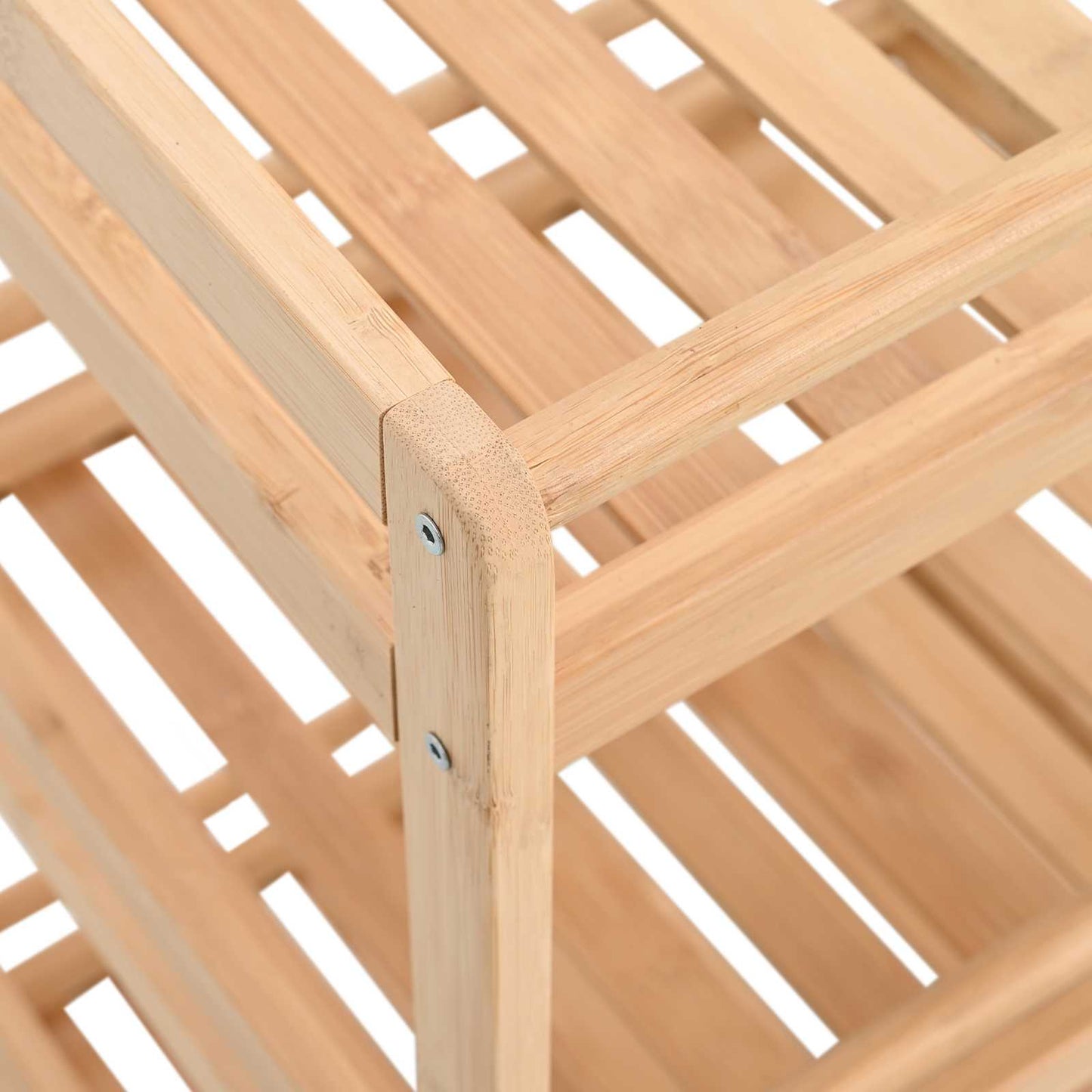 Keukentrolley met Wielen Naturel 46 x 38 x 76 cm Bamboe is nu te koop bij PeponiXL, paradijselijk wonen!