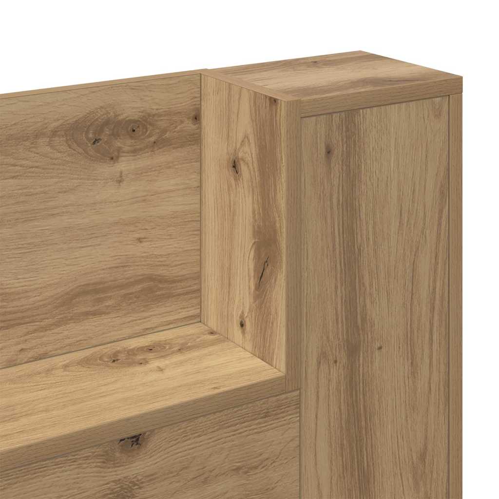 Opslag hoofdeinde met LED Artisanaal eiken Bewerkt hout is nu te koop bij PeponiXL, paradijselijk wonen!