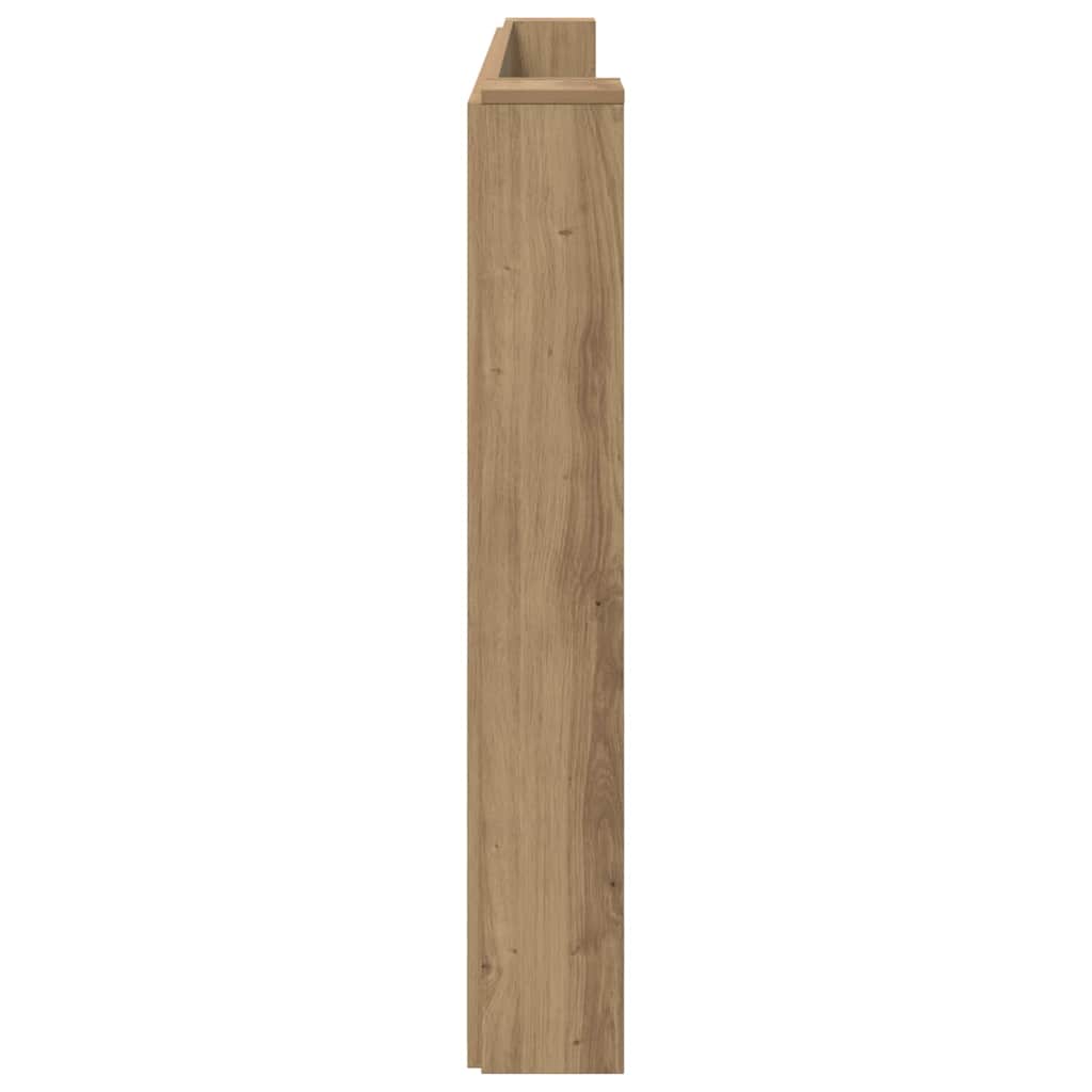 Opslag hoofdeinde met LED Artisanaal eiken Bewerkt hout is nu te koop bij PeponiXL, paradijselijk wonen!