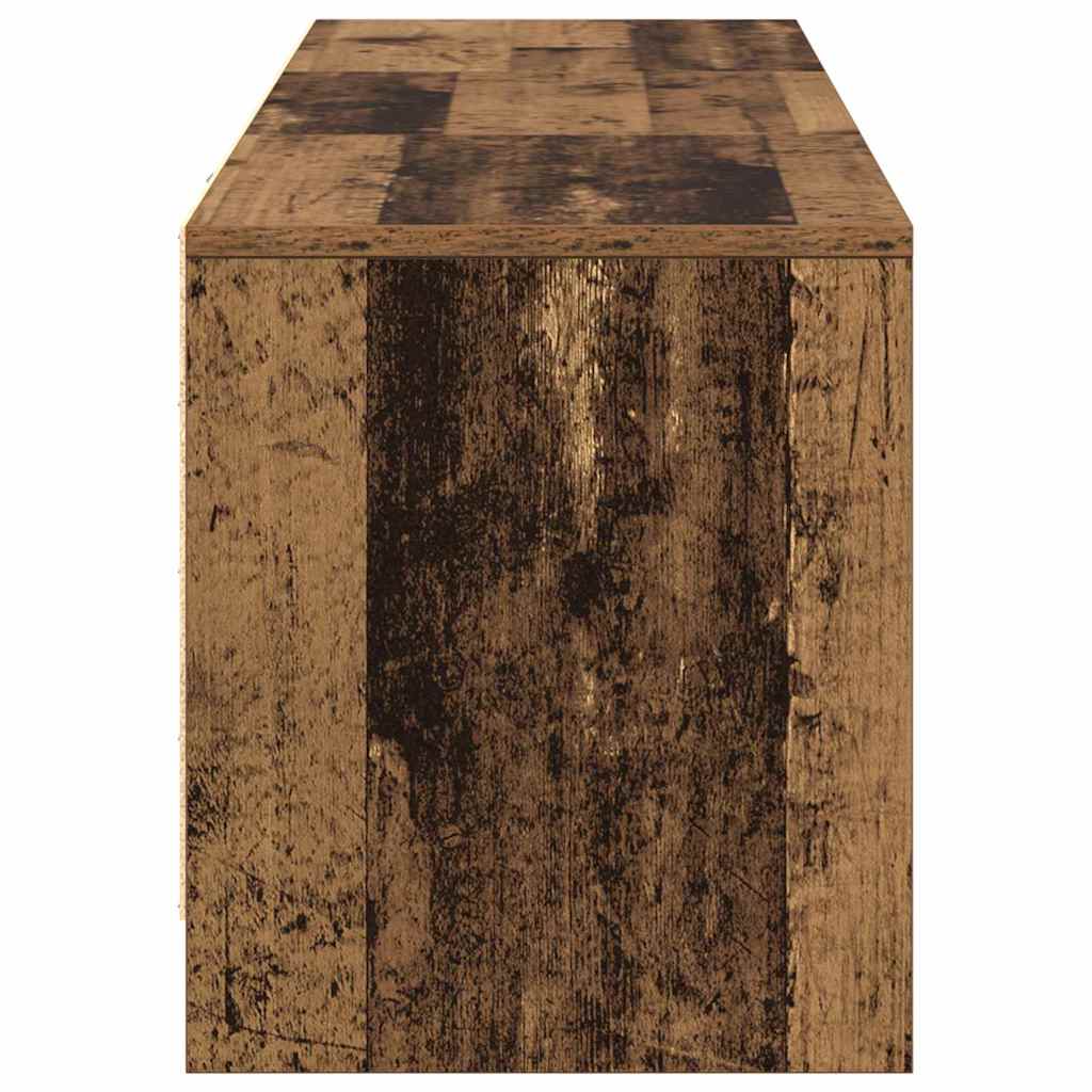 TV-kast met LED Oudhout 140 x 34 x 40 cm Geconstrueerd hout is nu te koop bij PeponiXL, paradijselijk wonen!