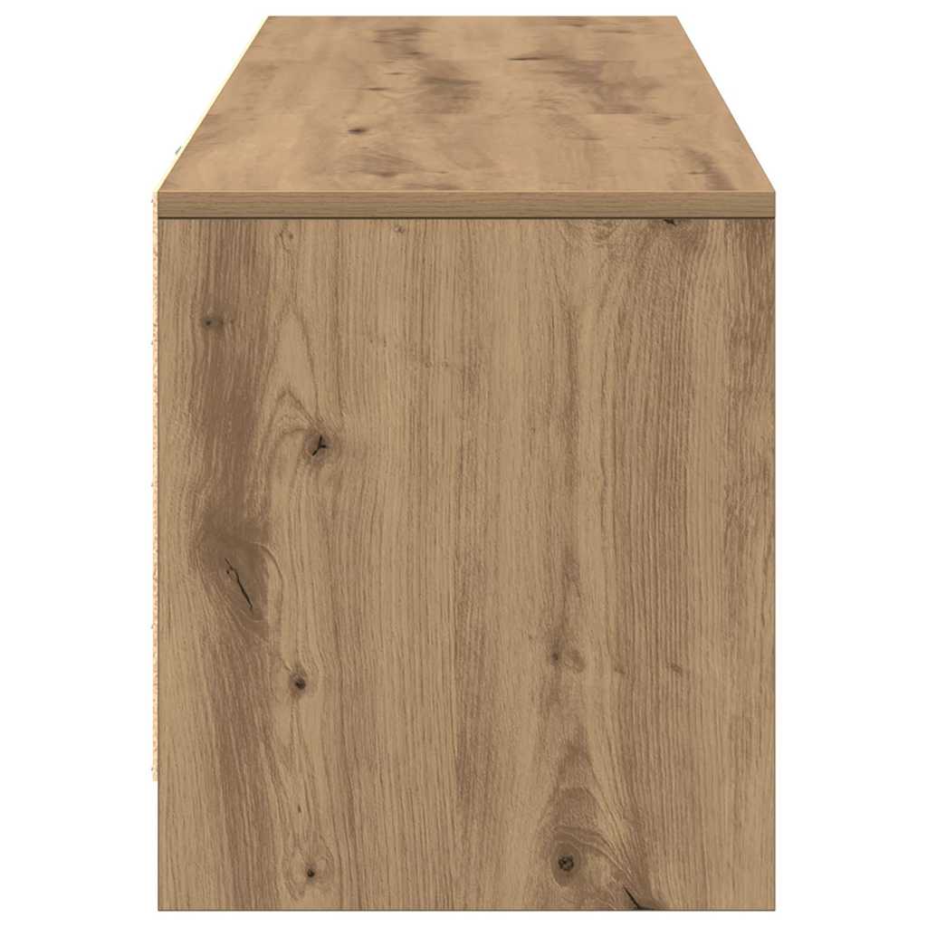 TV-kast met LED met lade Ambachtelijk eiken 140 x 34 x 40 cm is nu te koop bij PeponiXL, paradijselijk wonen!