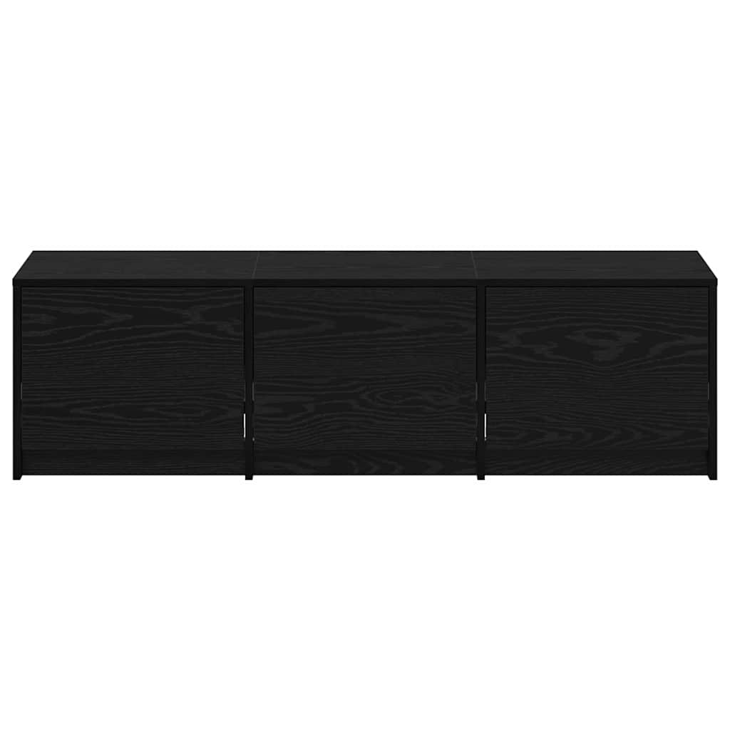 TV-kast met LED Zwarte Eik 140 x 34 x 40 cm Geconstrueerd hout is nu te koop bij PeponiXL, paradijselijk wonen!