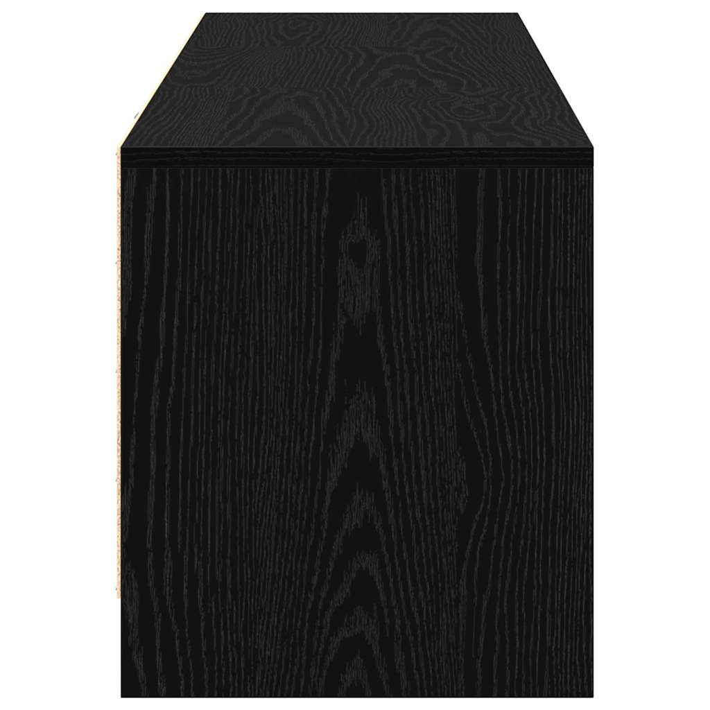TV-kast met LED Zwarte Eik 140 x 34 x 40 cm Geconstrueerd hout is nu te koop bij PeponiXL, paradijselijk wonen!