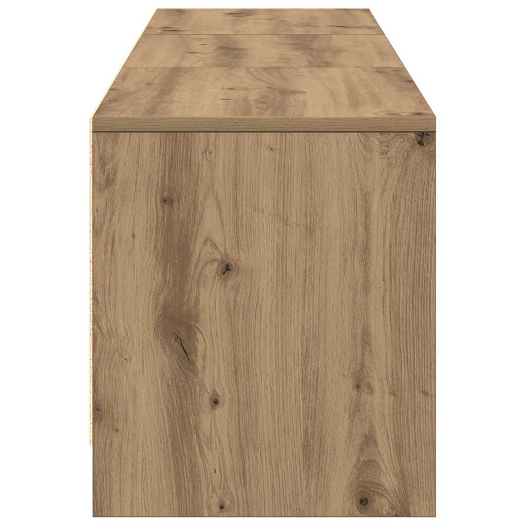 TV-kast met LED met lade Ambachtelijk eiken 165 x 34 x 40 cm is nu te koop bij PeponiXL, paradijselijk wonen!