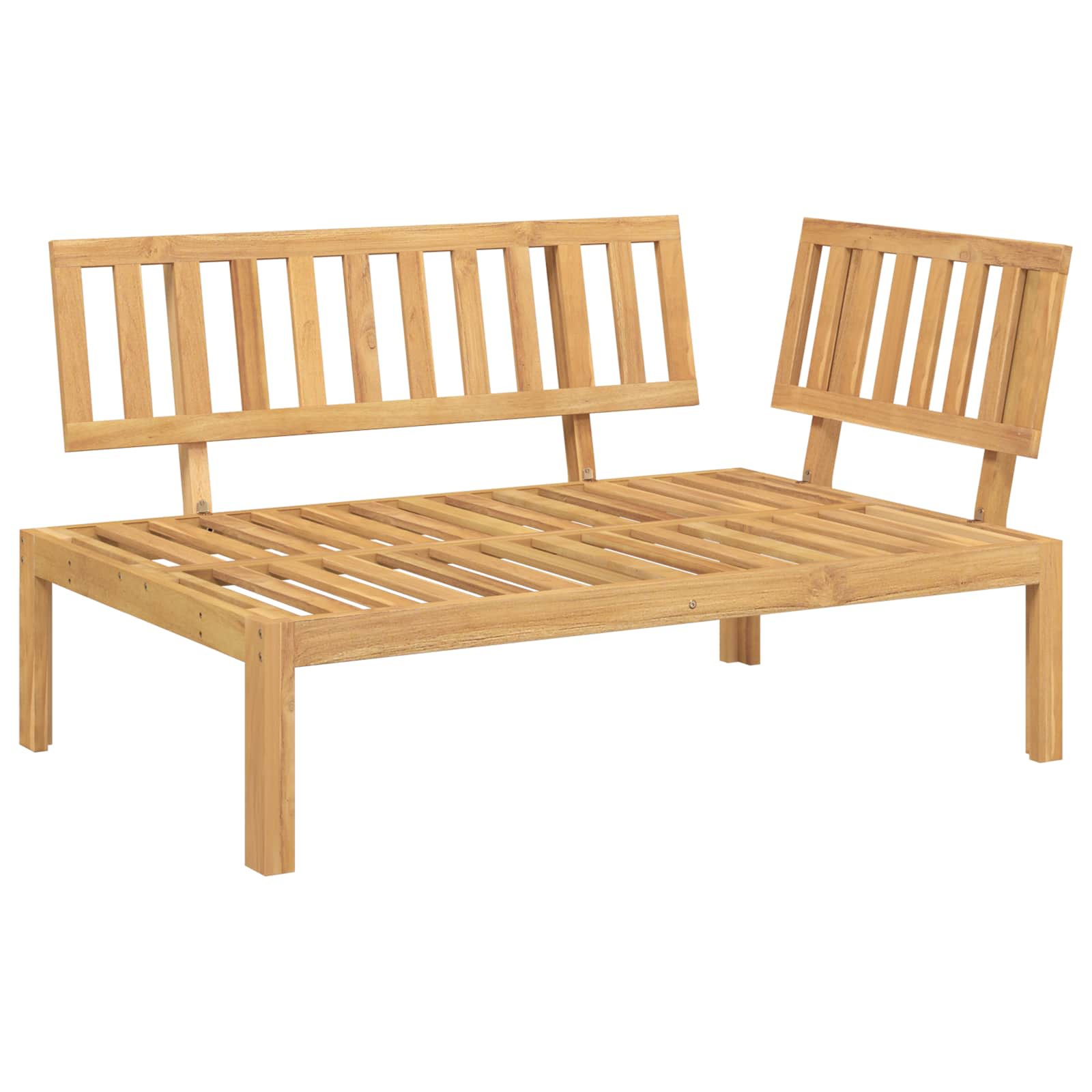 Bankstel met kussen Grijs 133 x 92 x 69 cm Massief Acaciahout is nu te koop bij PeponiXL, paradijselijk wonen!