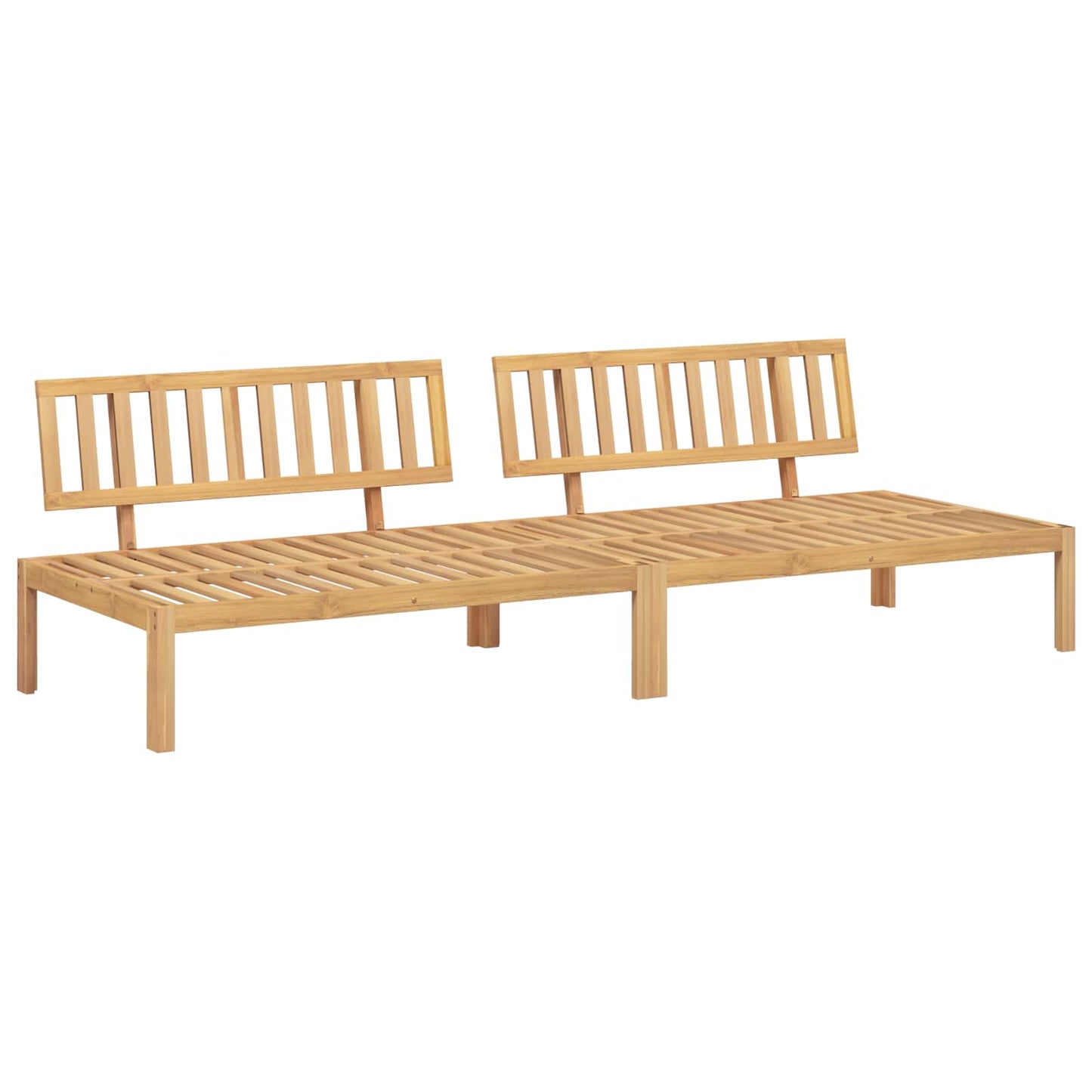 Bankstel Effen Antraciet 240 x 92 x 69 cm Massief Acaciahout is nu te koop bij PeponiXL, paradijselijk wonen!