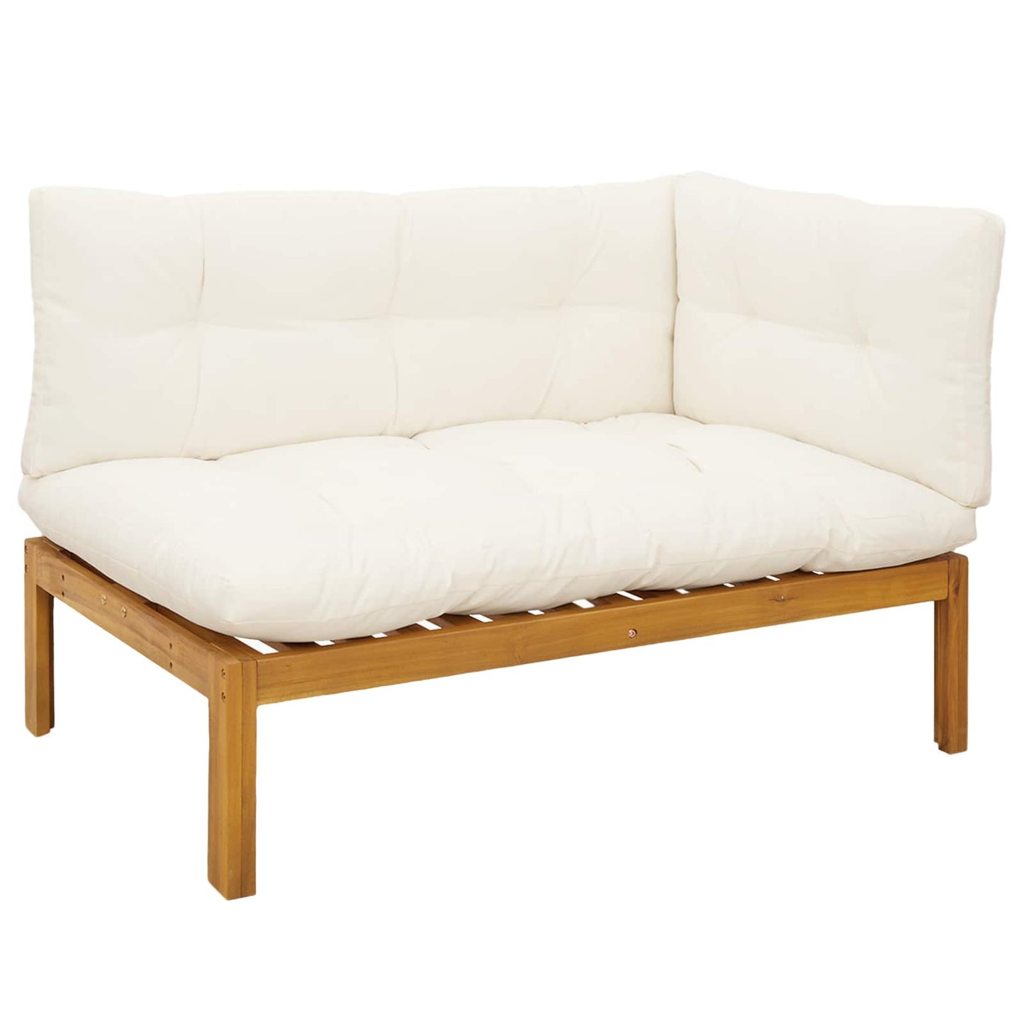 Garden Pallet Sofa Units 2 Stuk Natuurlijk en Crème Wit is nu te koop bij PeponiXL, paradijselijk wonen!