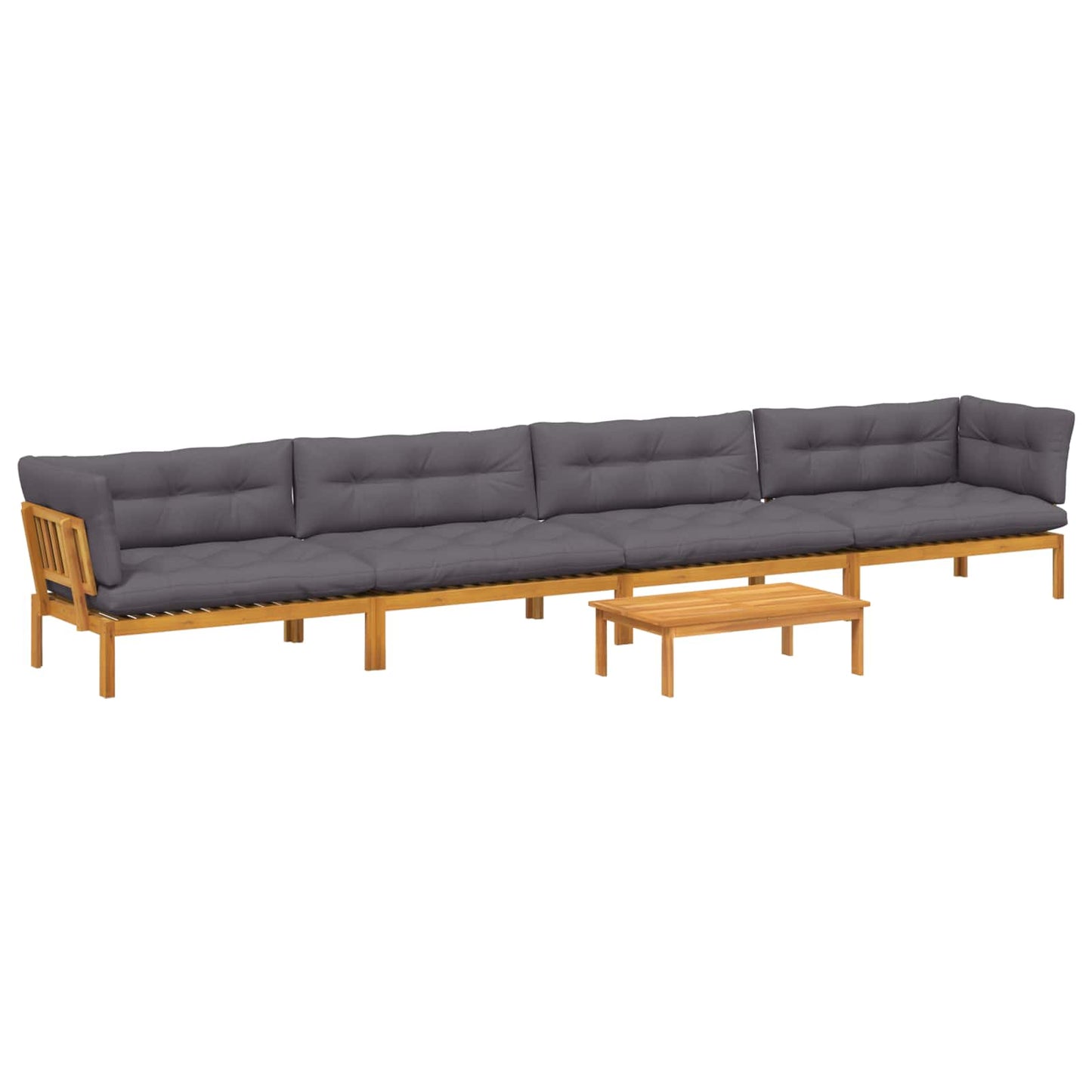 5 Stuk Garden Pallet Sofa Units Massief Acaciahout Naturel