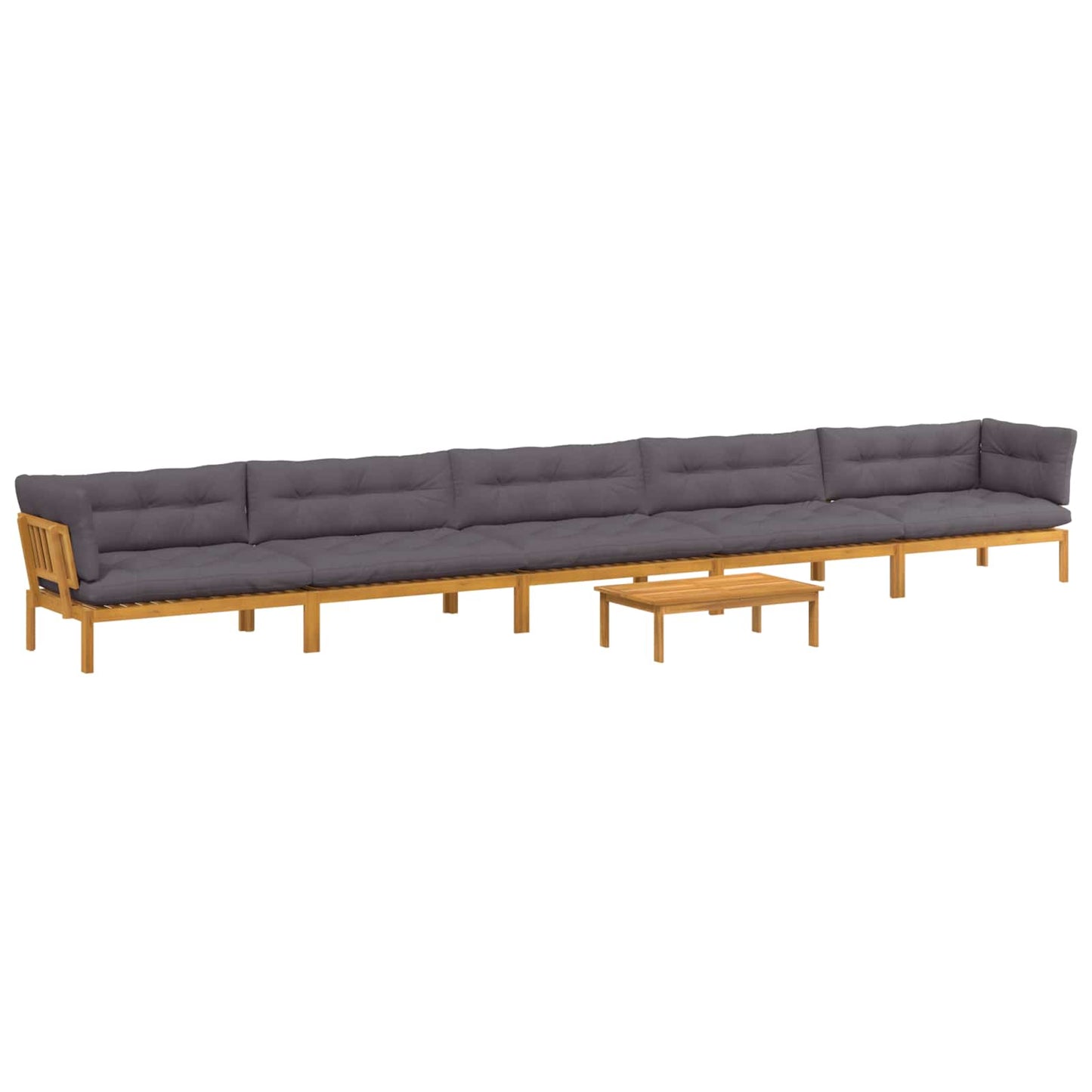 6 Stuk Garden Pallet Sofa Units Massief Acaciahout Naturel
