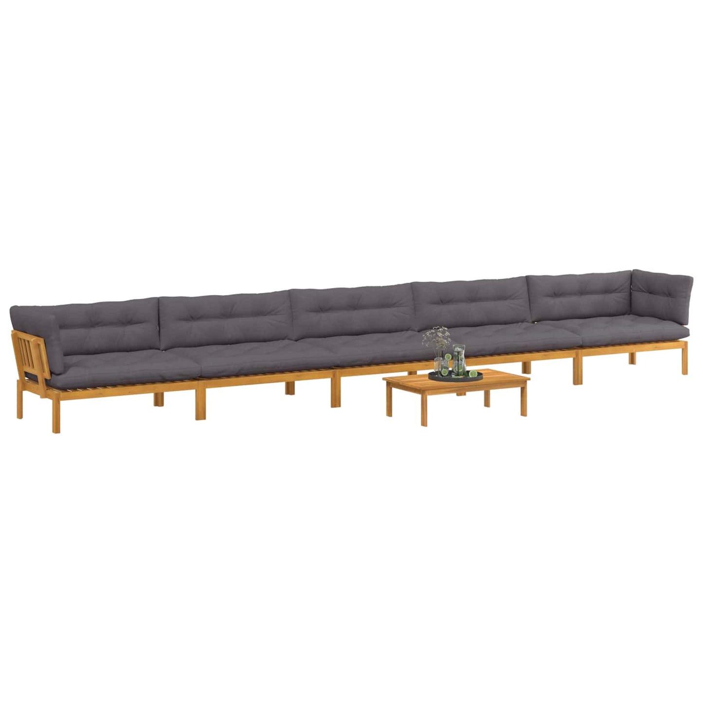 6 Stuk Garden Pallet Sofa Units Massief Acaciahout Naturel
