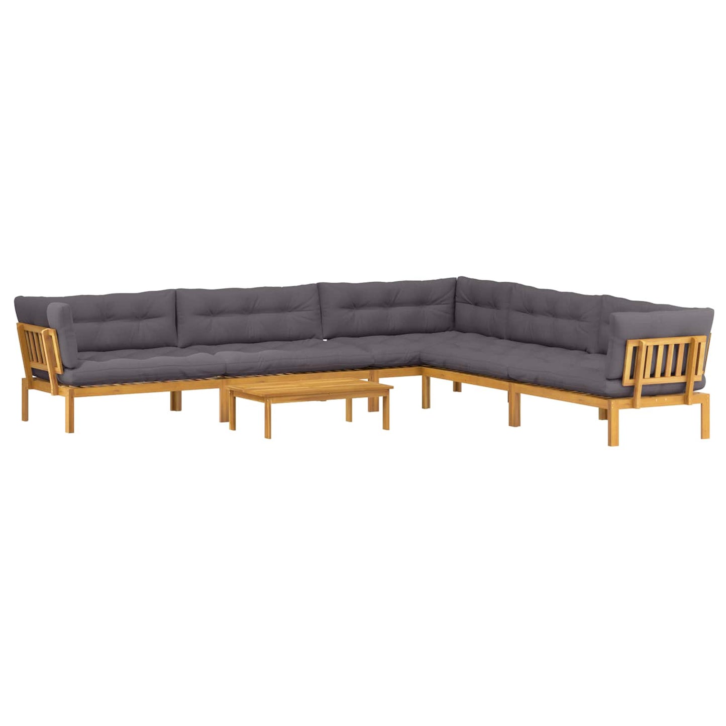 6 Stuk Garden Pallet Sofa Units Massief Acaciahout Naturel