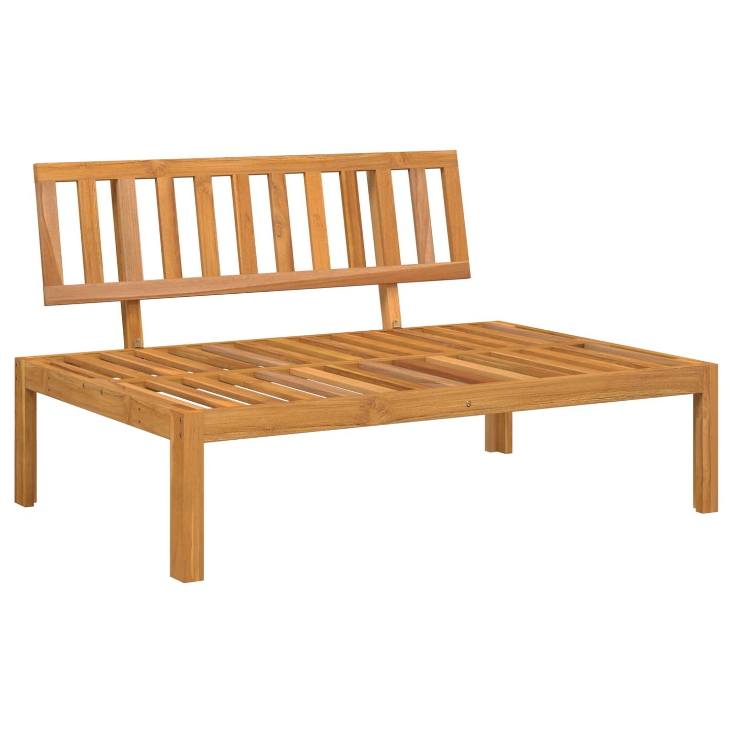 Bankstel met kussen Effen 6 pcs Antraciet Massief Acaciahout