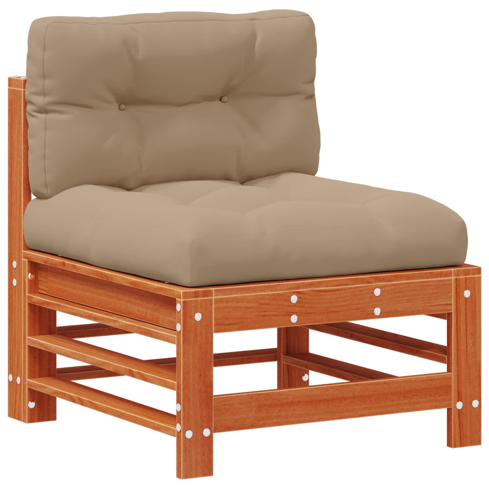 Tuin loungeset 6 pcs Wasbruin Massief grenenhout is nu te koop bij PeponiXL, paradijselijk wonen!