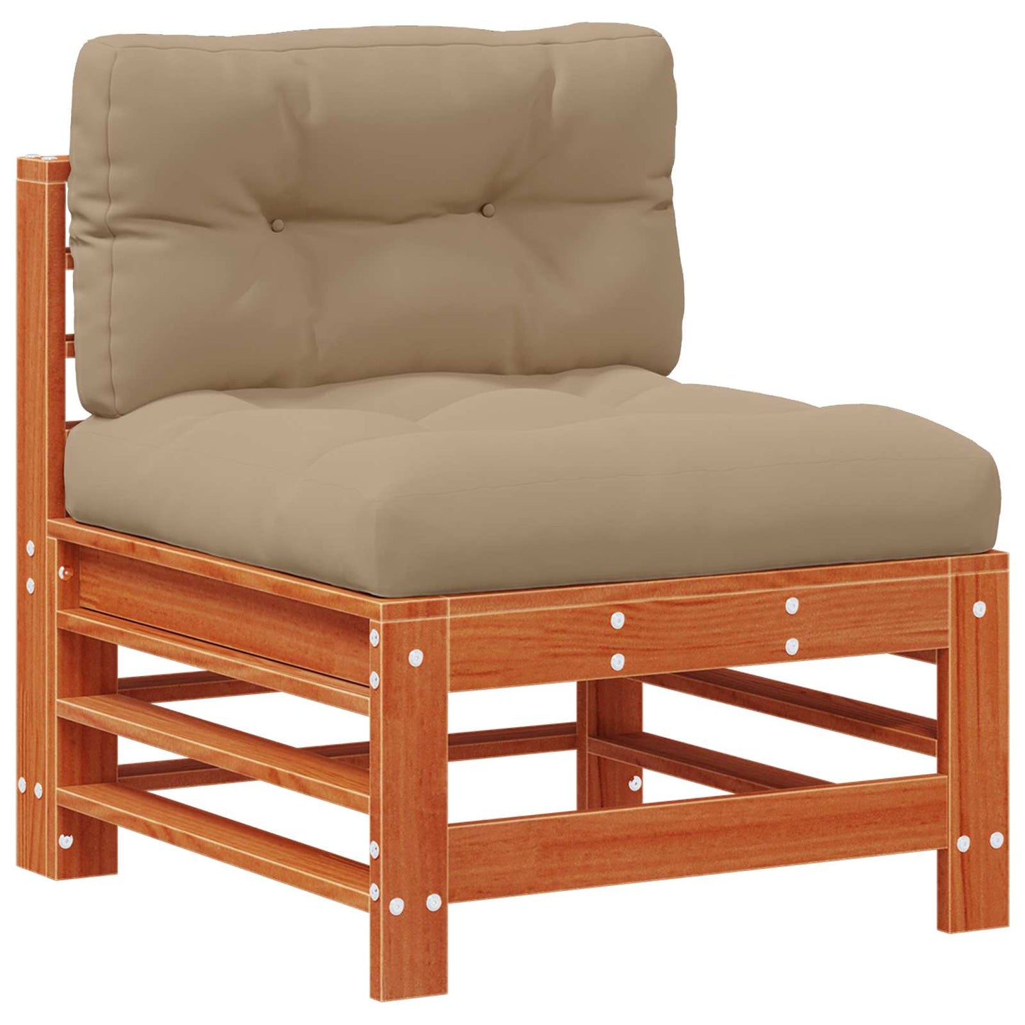 Tuin loungeset 6 pcs Wasbruin Massief grenenhout is nu te koop bij PeponiXL, paradijselijk wonen!
