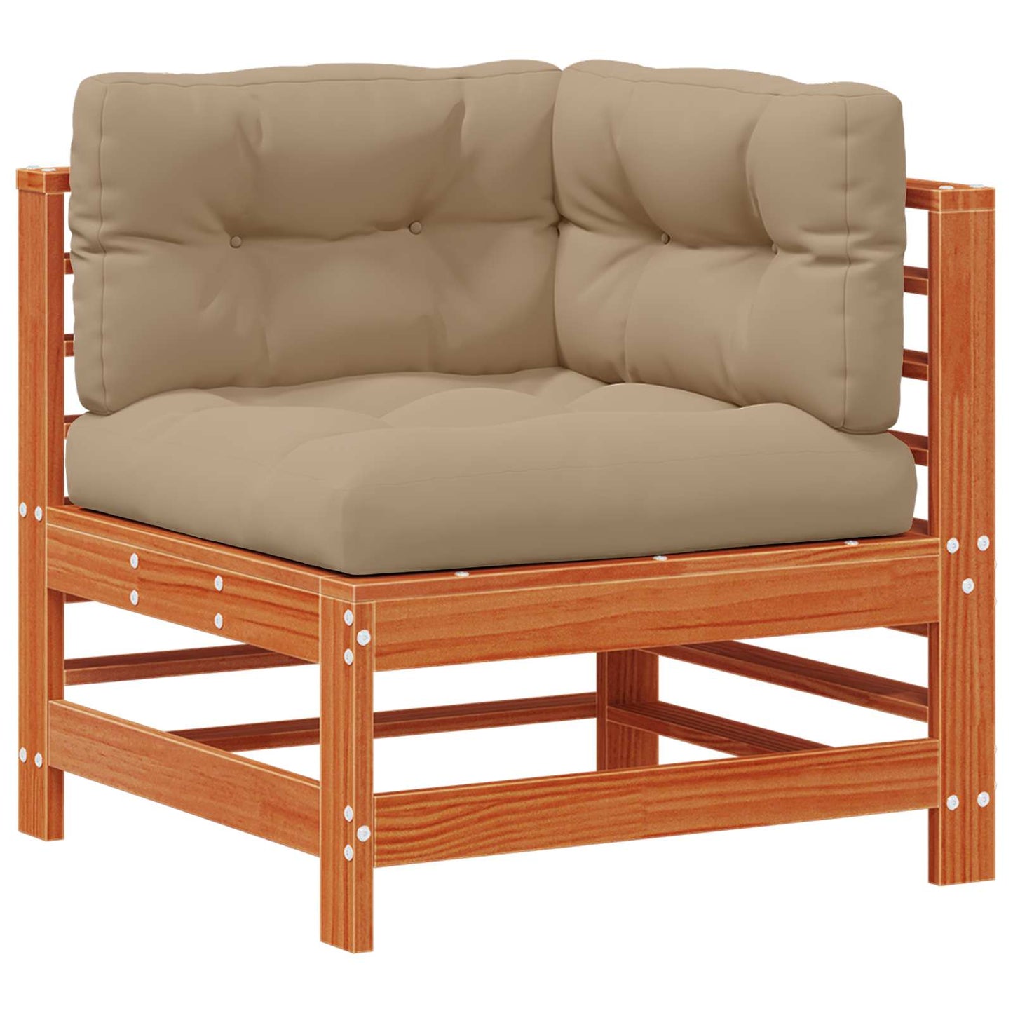 Tuin loungeset 7 pcs Wasbruin Massief grenenhout is nu te koop bij PeponiXL, paradijselijk wonen!