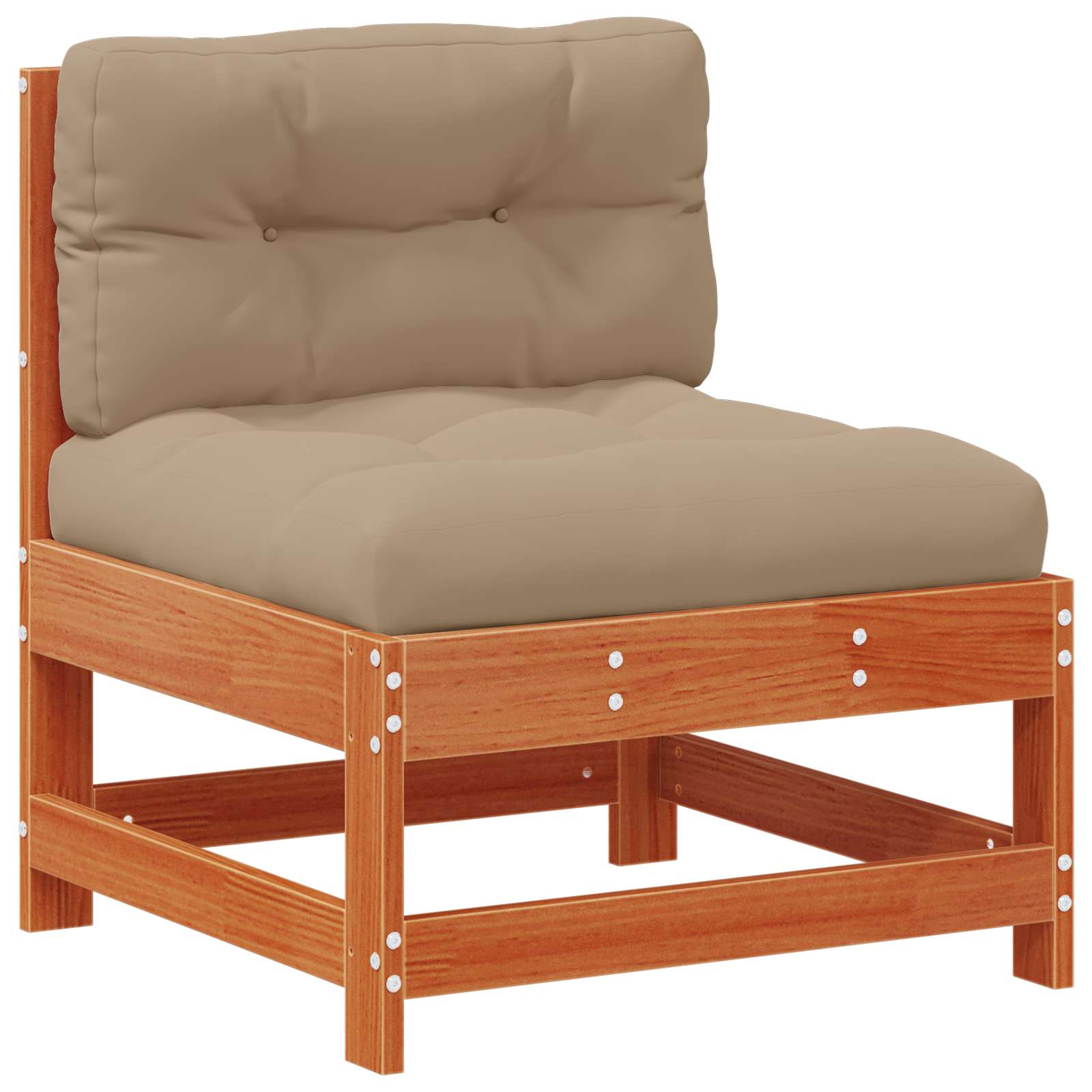 Tuin loungeset 4 pcs Wasbruin Massief grenenhout is nu te koop bij PeponiXL, paradijselijk wonen!
