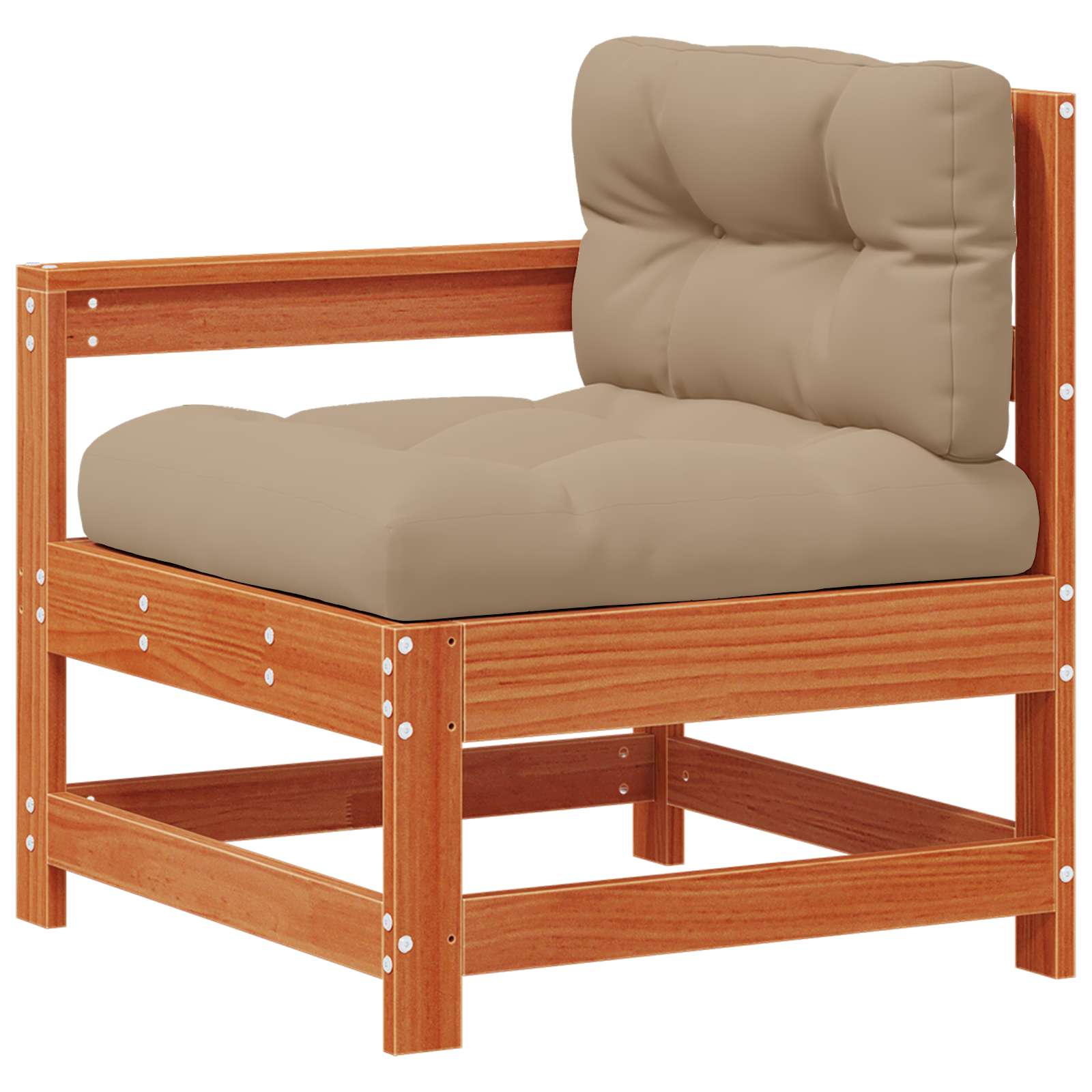 Tuin loungeset 10 pcs Wax Bruin Den Massief grenenhout is nu te koop bij PeponiXL, paradijselijk wonen!
