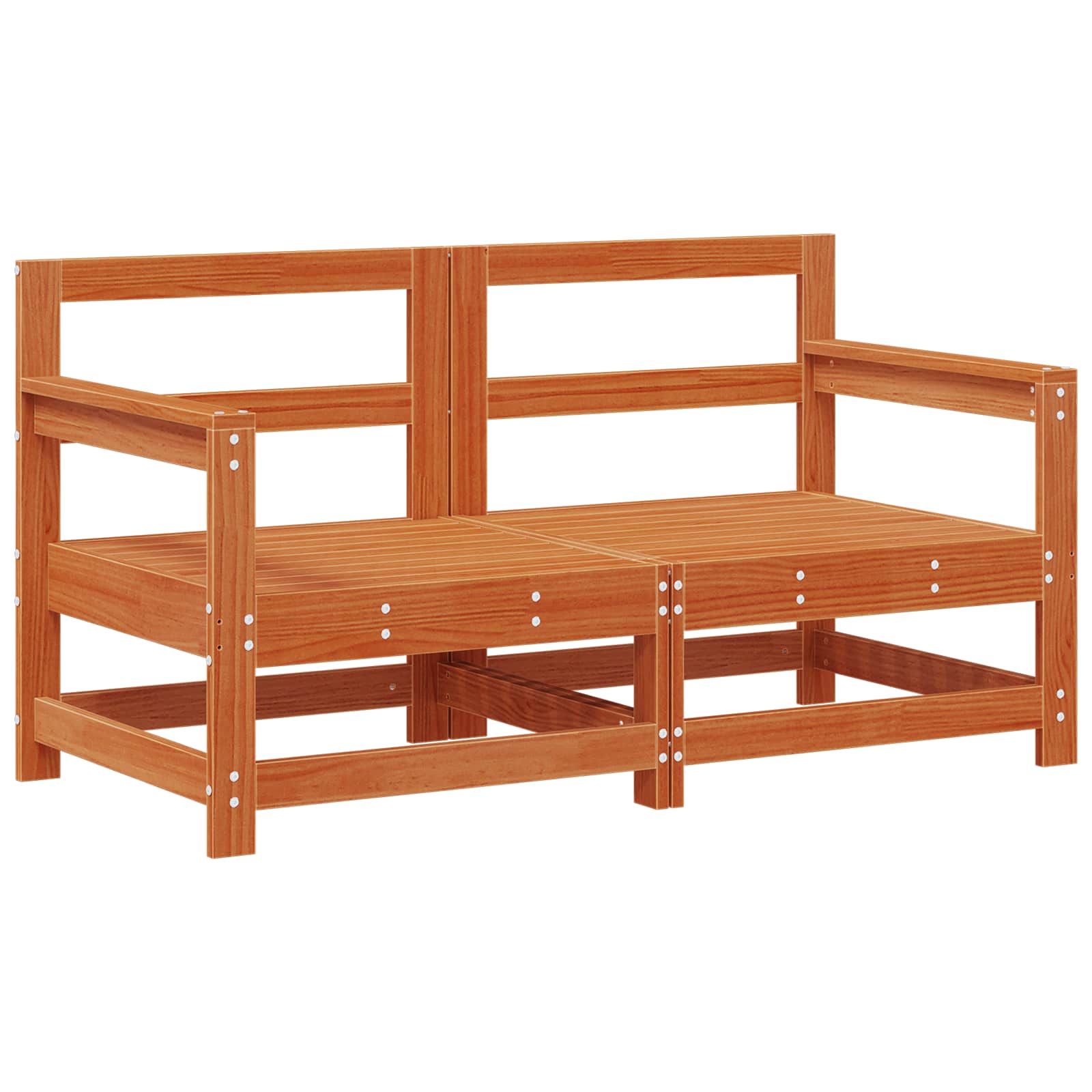 Tuin loungeset 7 pcs Wasbruin Massief grenenhout is nu te koop bij PeponiXL, paradijselijk wonen!