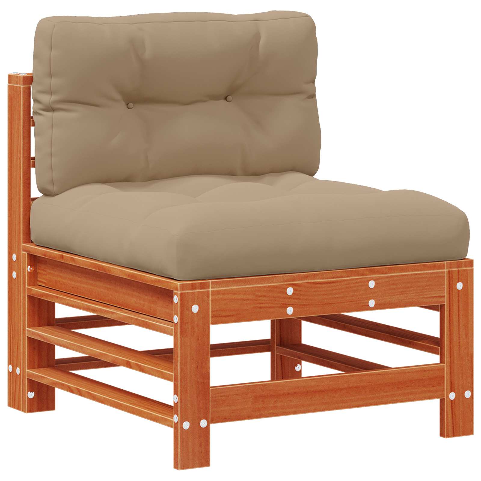 Tuin loungeset 5 pcs Wasbruin Massief grenenhout is nu te koop bij PeponiXL, paradijselijk wonen!
