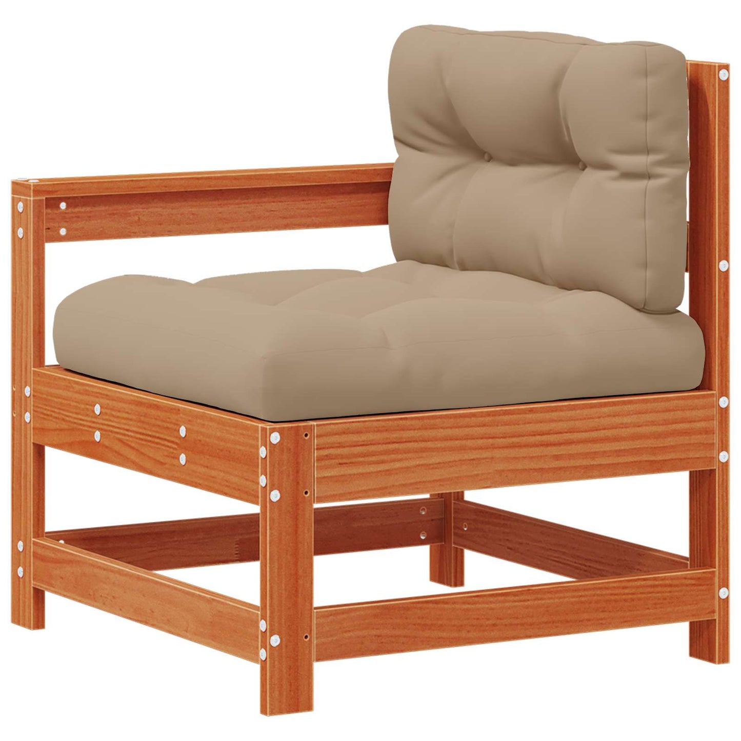 Tuin loungeset 5 pcs Wax Bruin Den Massief grenenhout is nu te koop bij PeponiXL, paradijselijk wonen!