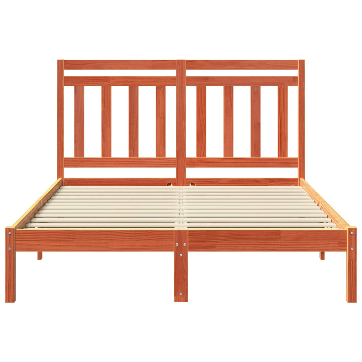 Bedframe Wasbruin 205,5 x 145,5 x 100 cm Massief Vurenhout is nu te koop bij PeponiXL, paradijselijk wonen!