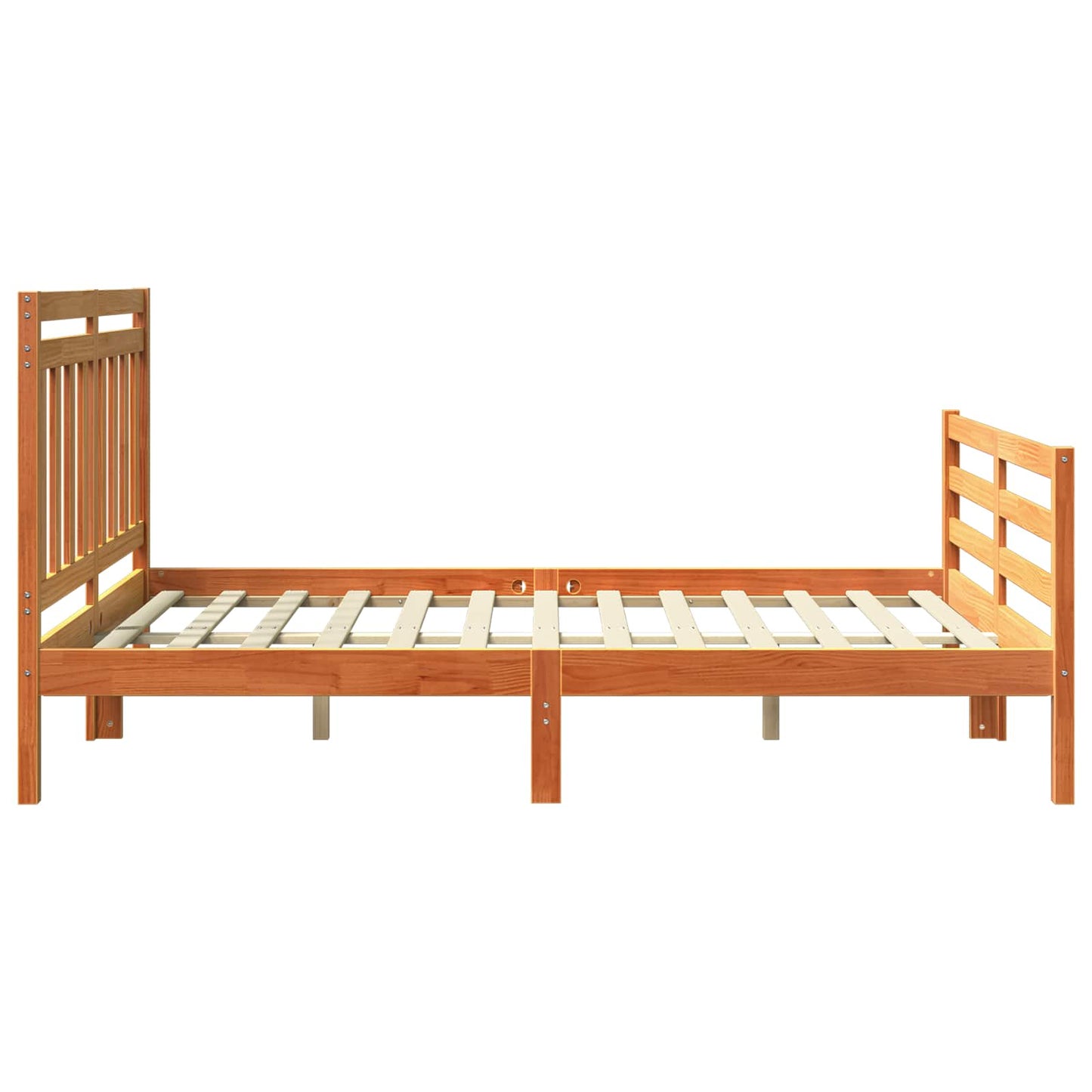 Bedframe met hoofdeinde Wasbruin 150 x 200 cm is nu te koop bij PeponiXL, paradijselijk wonen!