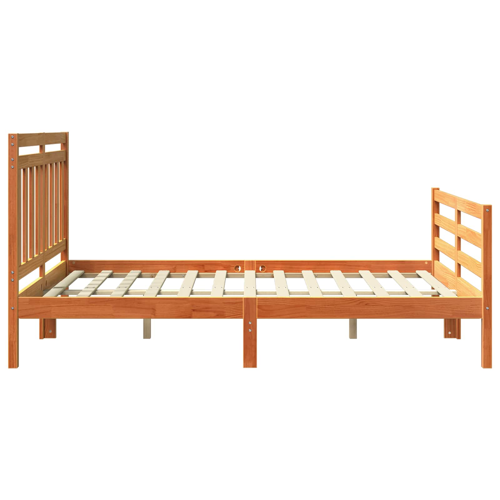 Bedframe met hoofdeinde Wasbruin 150 x 200 cm is nu te koop bij PeponiXL, paradijselijk wonen!